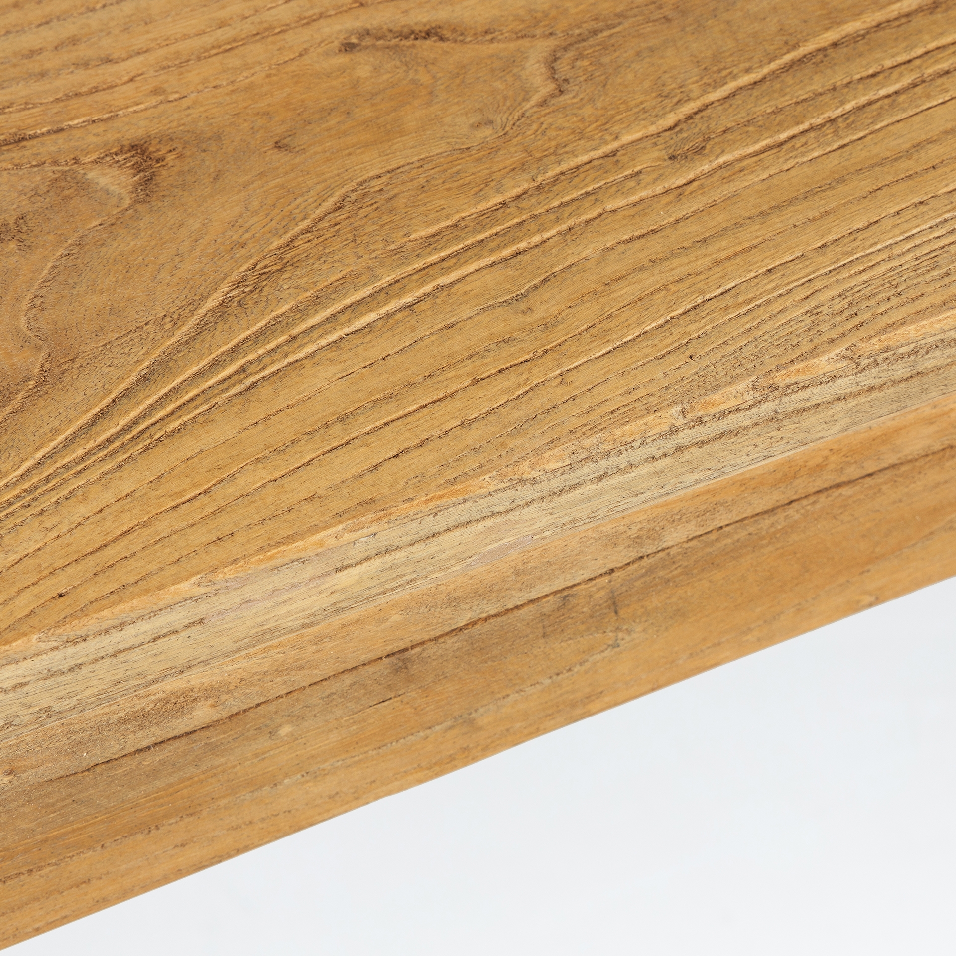 Mesa de comedor extensible de madera de olmo 160/200x100x78cm