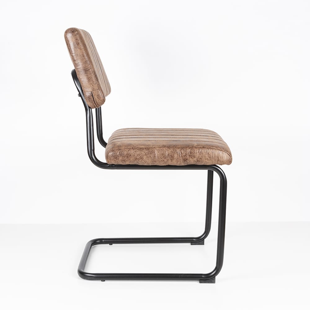 Silla de comedor marrón Natalia 46x59x86cm