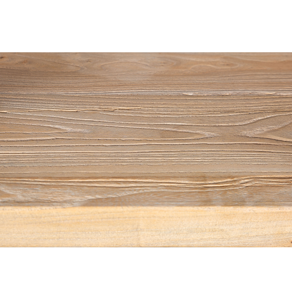 Estantería de madera de olmo reciclada con 4 estantes 150x35x180cm