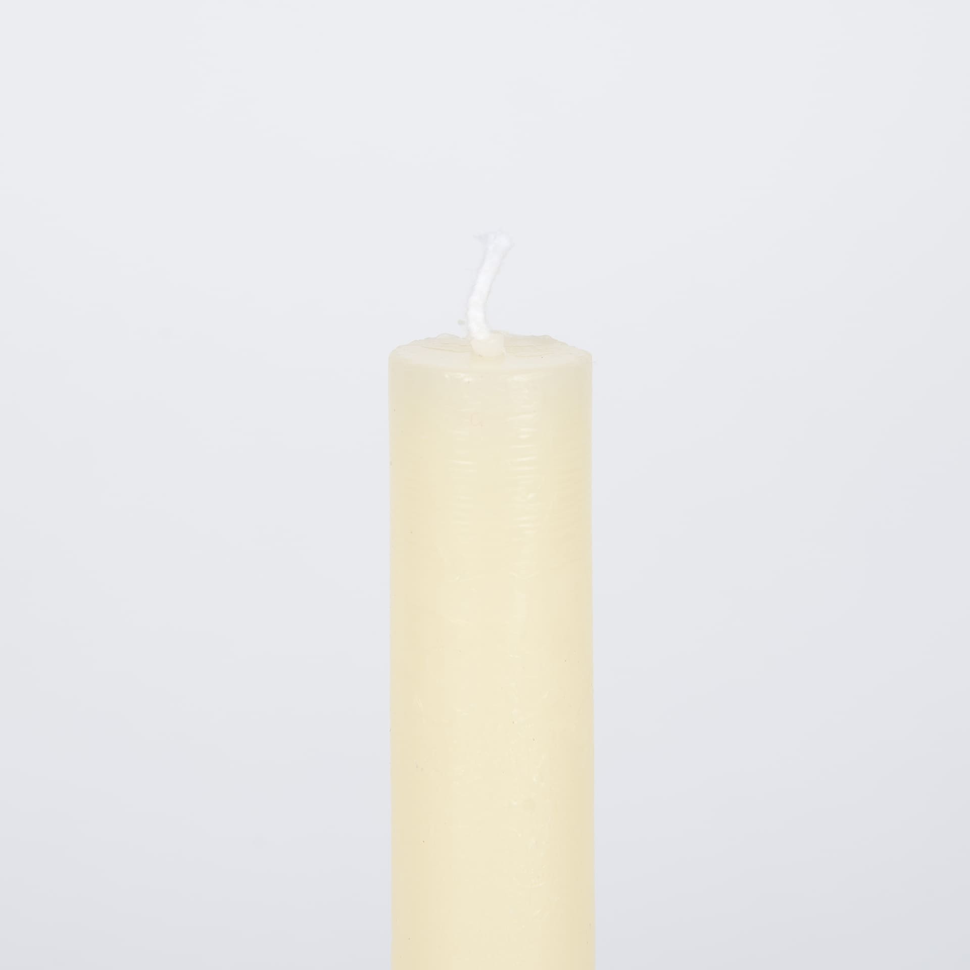 Vela candelabro marfil 20cm