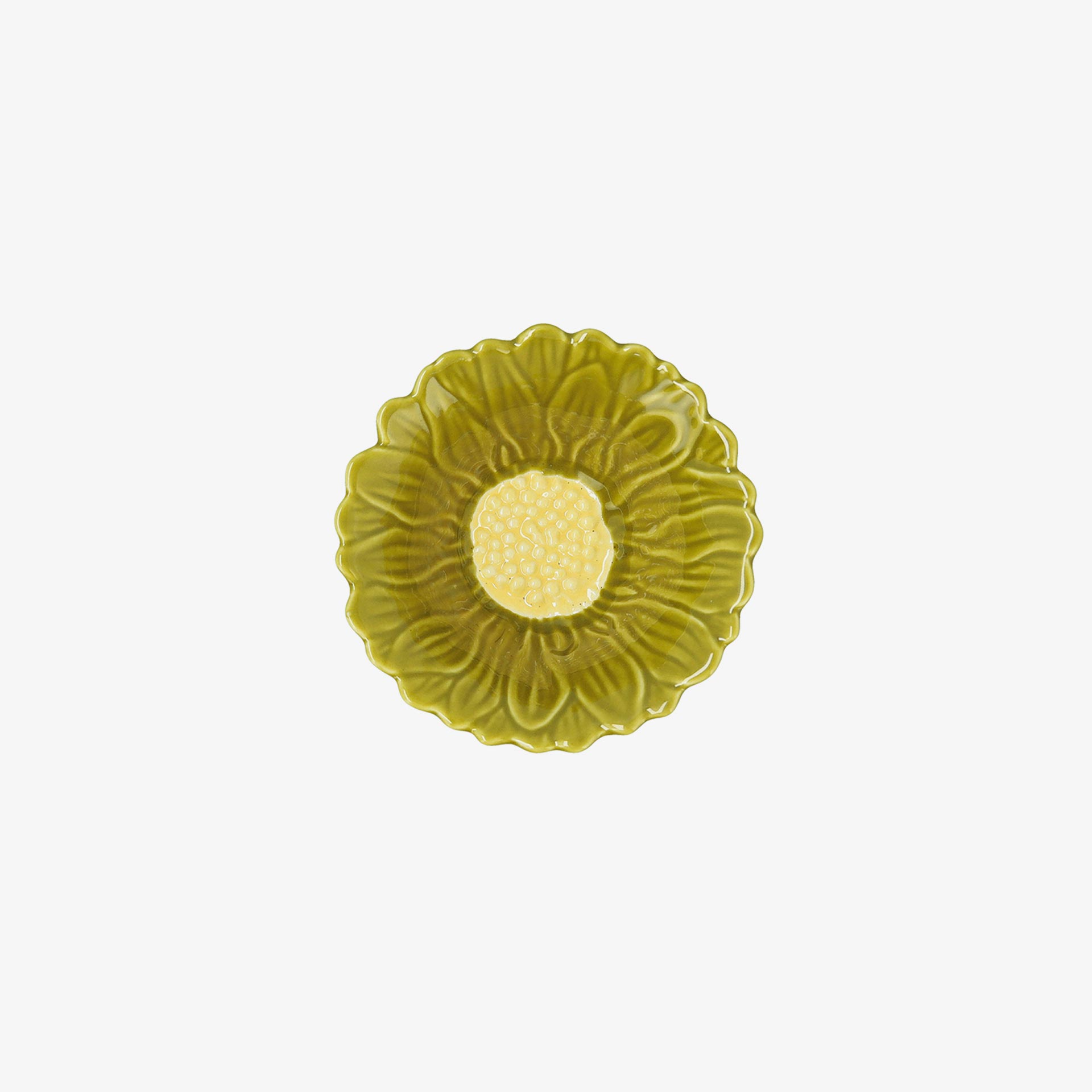 Bol de flor verde de porcelana Pomera 10cm