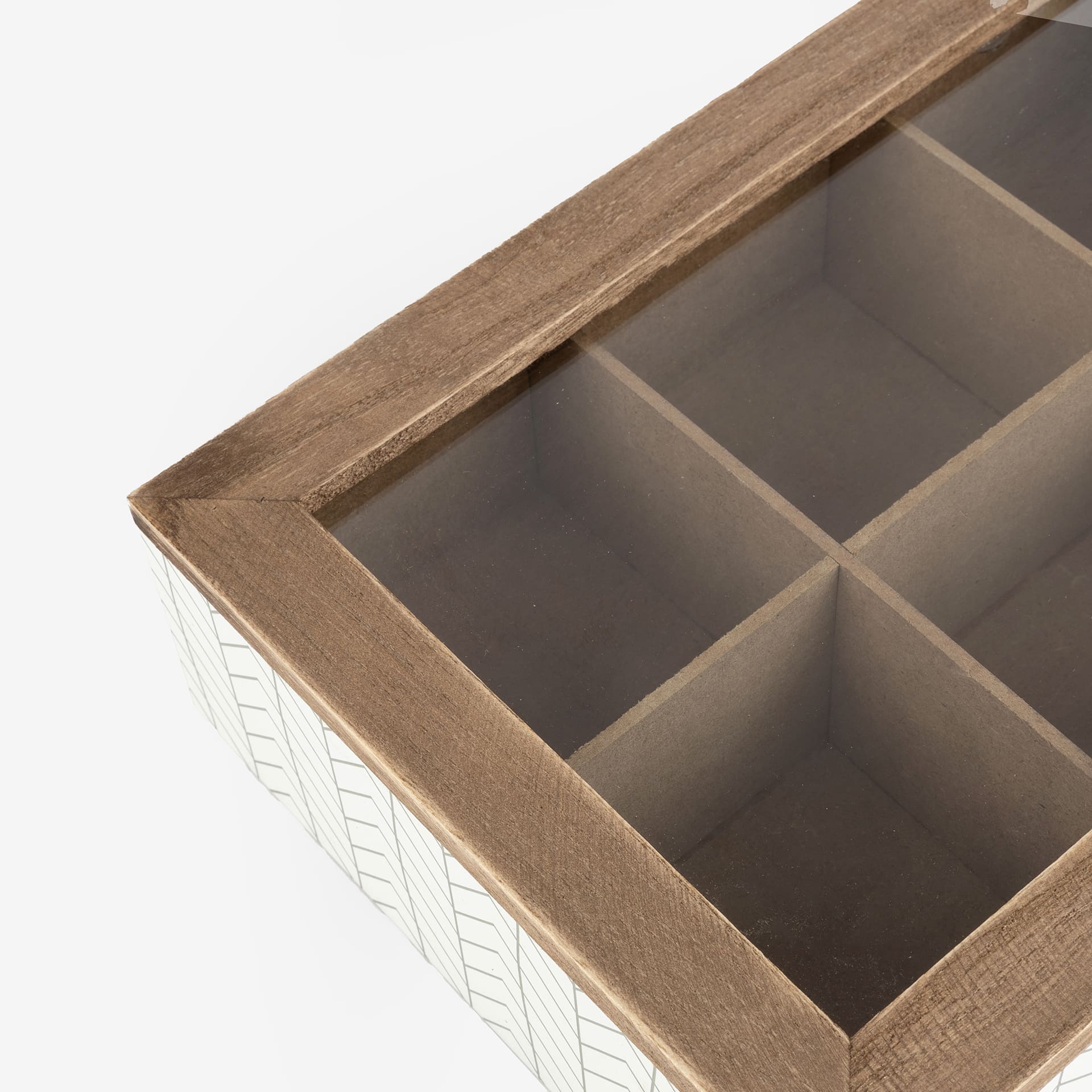 Caja madera organizador de t&eacute; Erase 24x17x7cm