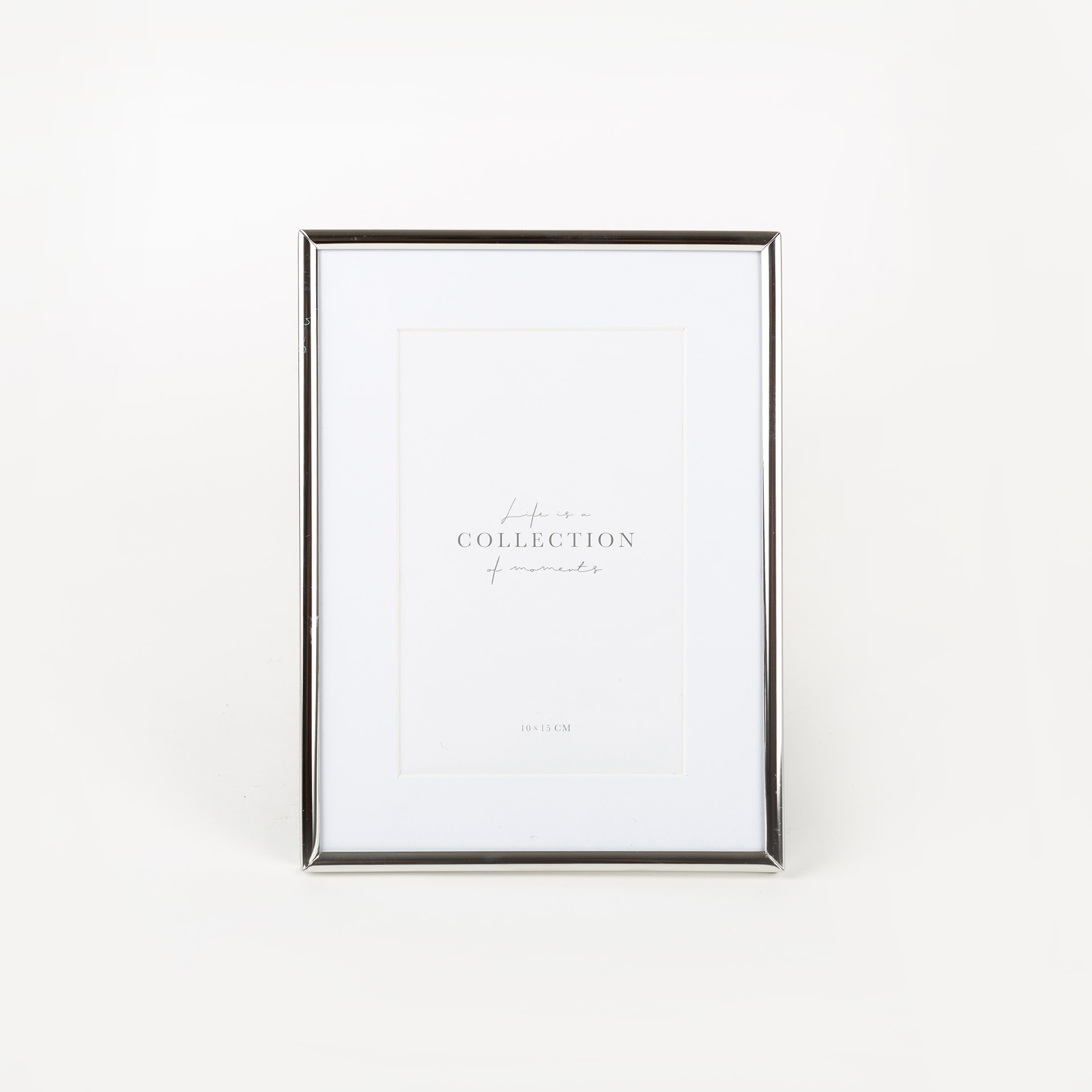 Marco de fotos de metal plateado Kilim 10x15cm