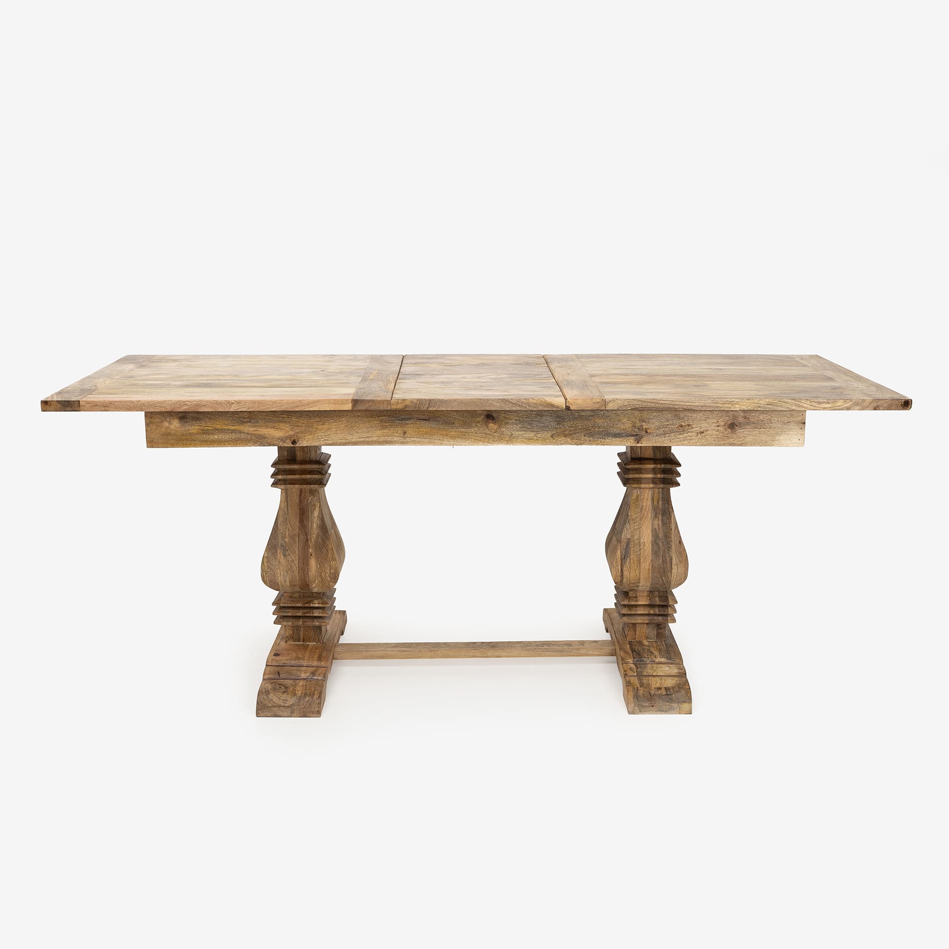 Mesa de comedor extensible de madera de mango Toulouse 160/200x80x80cm