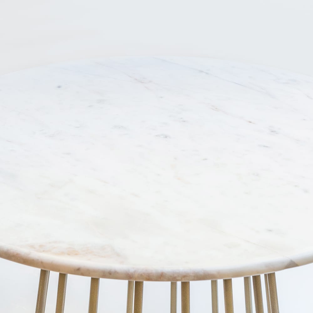 Mesa de centro redonda de m&aacute;rmol &Oslash;60x40cm Clau&Chloe