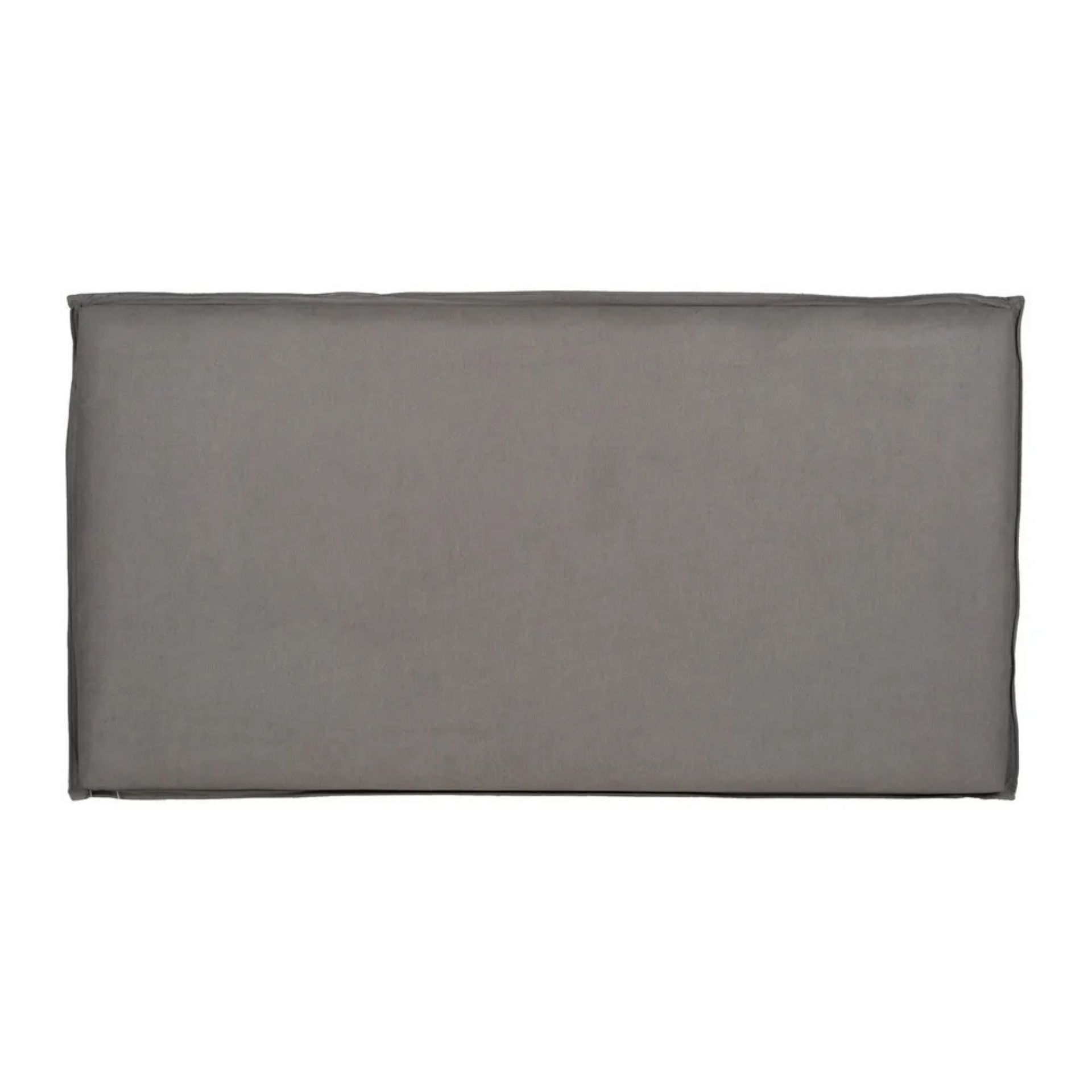 Cabecero tapizado desenfundable gris 190x8x100cm