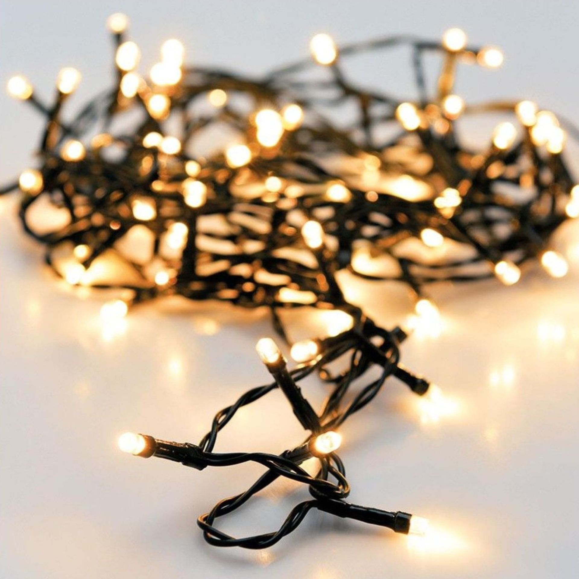 Guirnalda de luces exterior 96 LEDS luz cálida 7,5m