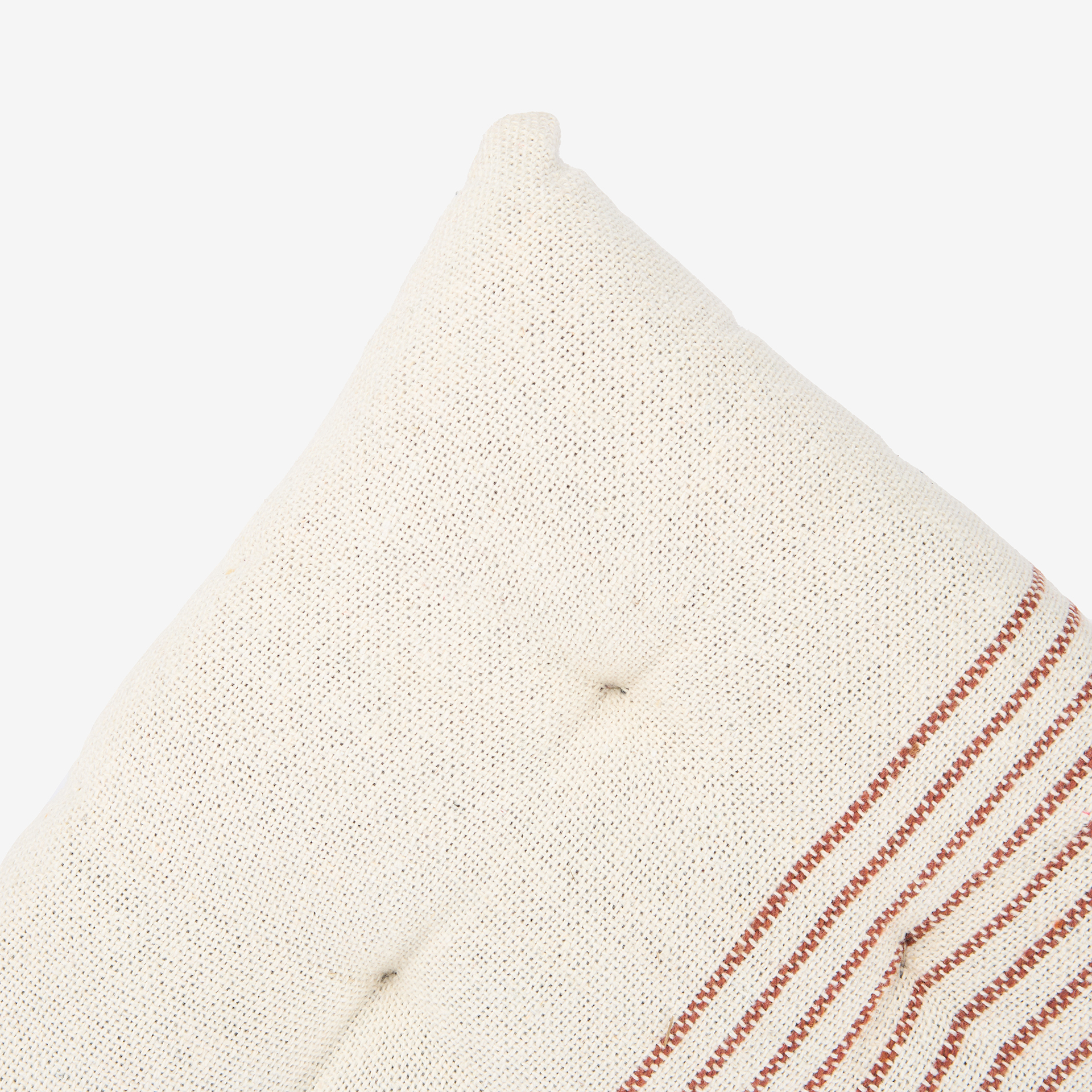 Cojín de silla de algodón rayas cobre Stripes 40x40cm