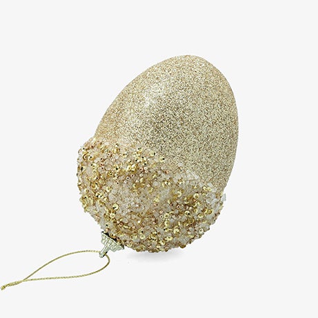 Bola de Navidad bellota dorada 11cm