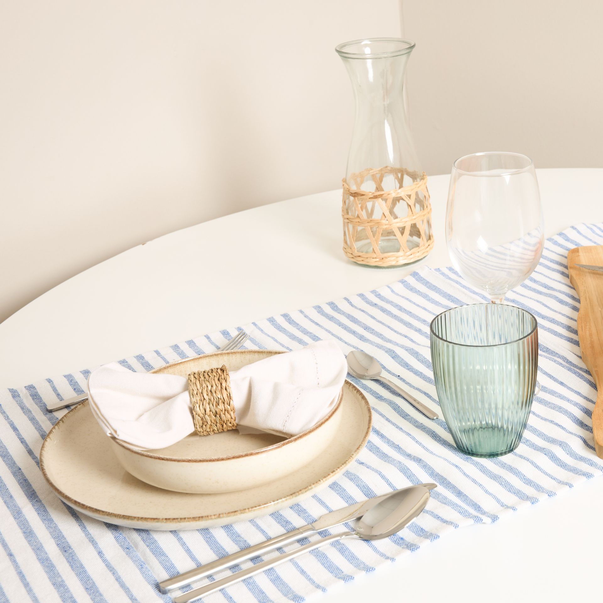 Mesa de comedor de madera blanca Leisure Ø120x75cm