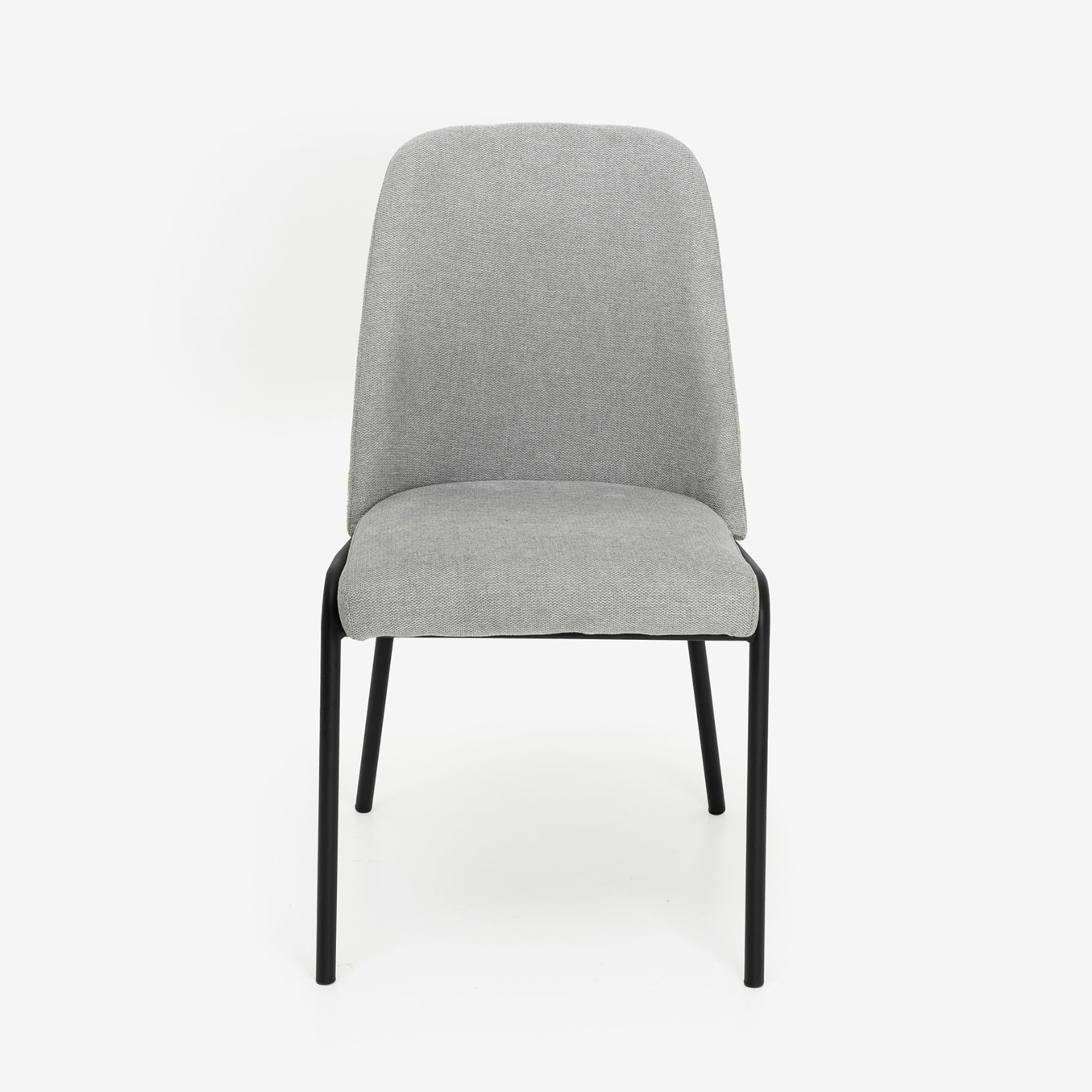 Silla de comedor gris claro Mina 49x60cm