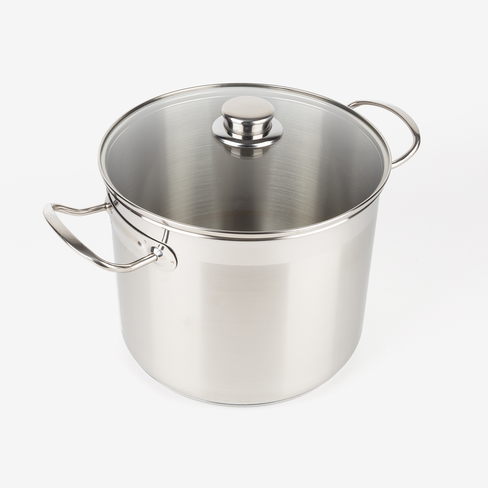 Olla de acero inoxidable con tapa de cristal &Oslash;24cm