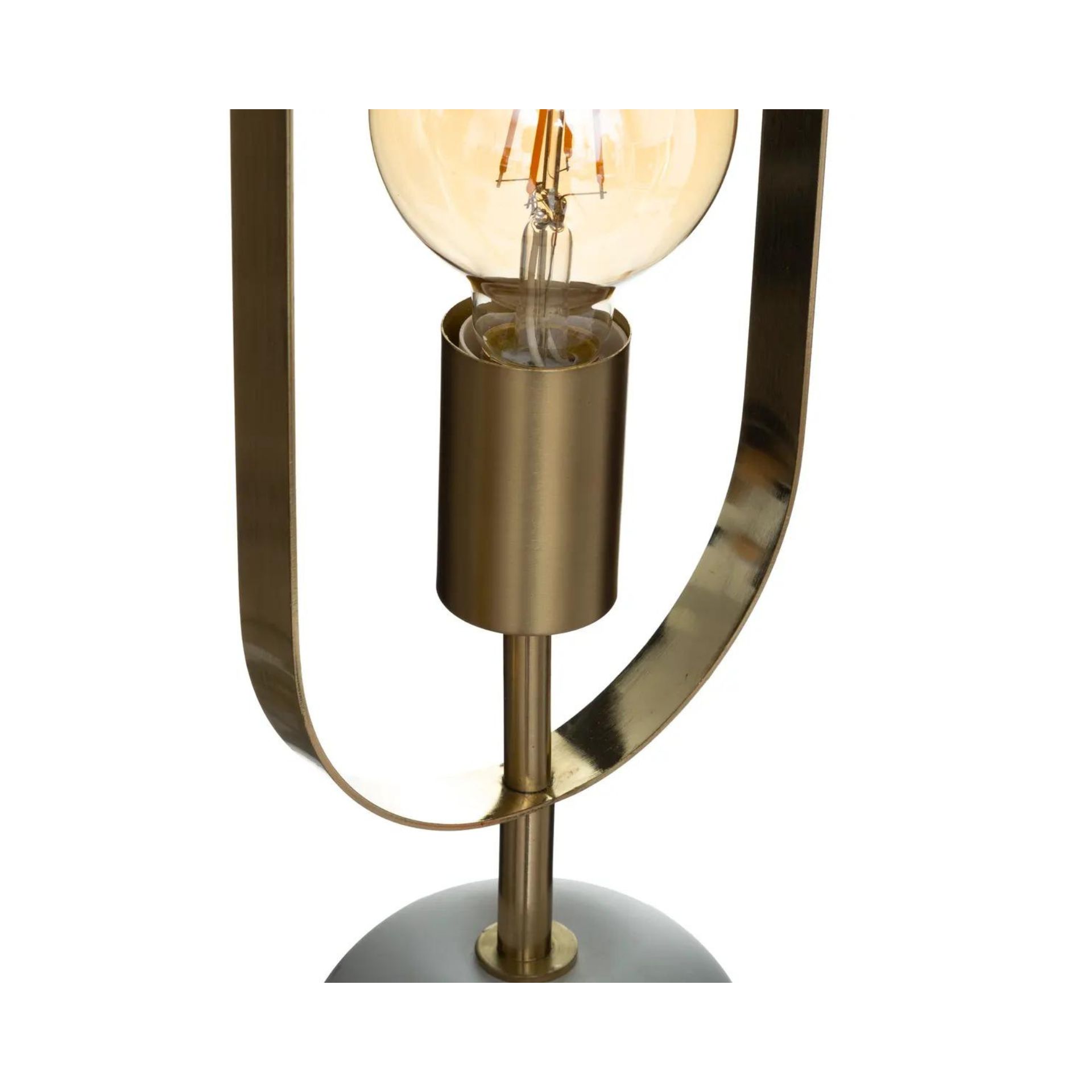 Lámpara de mesa gris Edi 14x11x44cm