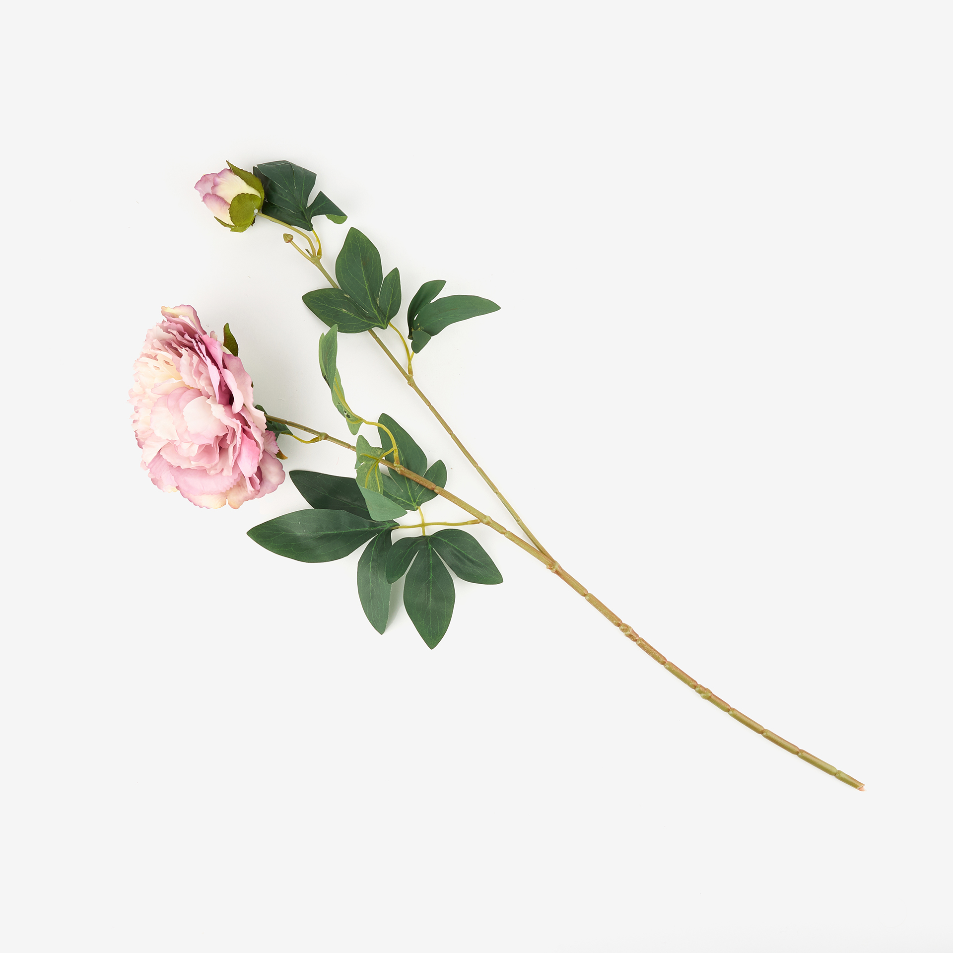 Flor artificial peonia lila 70cm