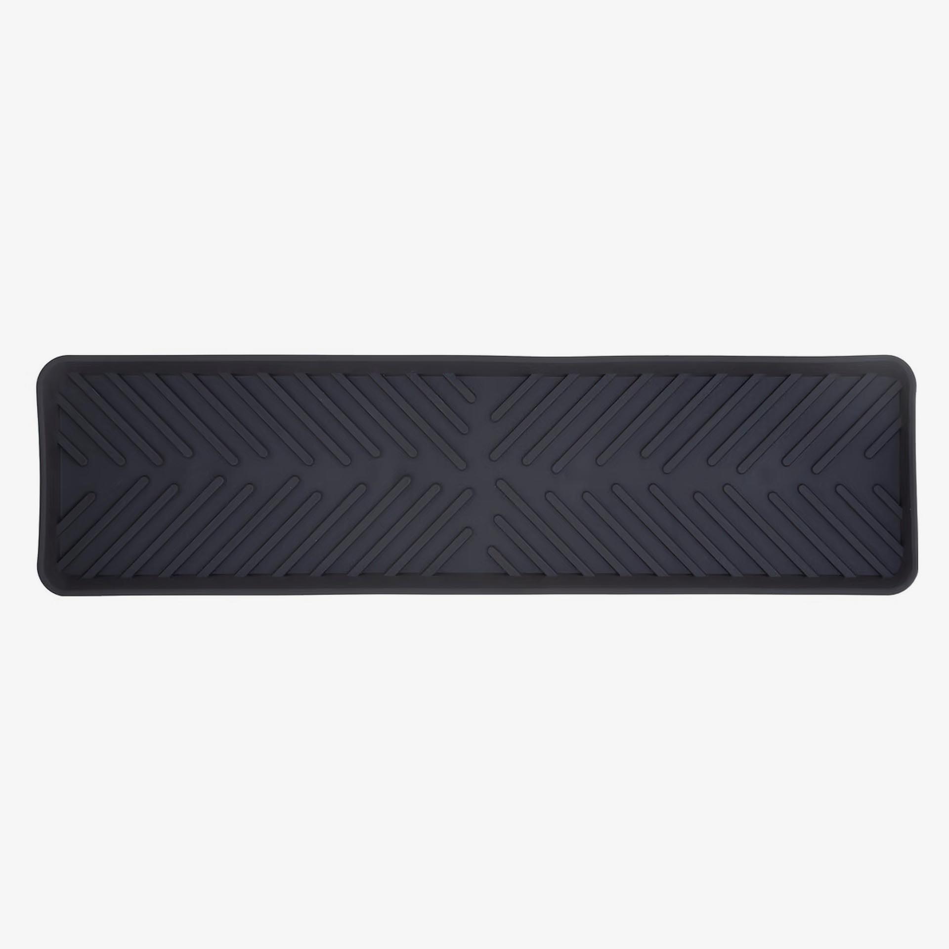 Alfombrilla escurridora de vajilla AquaDry de silicona gris 40,7x10,7cm