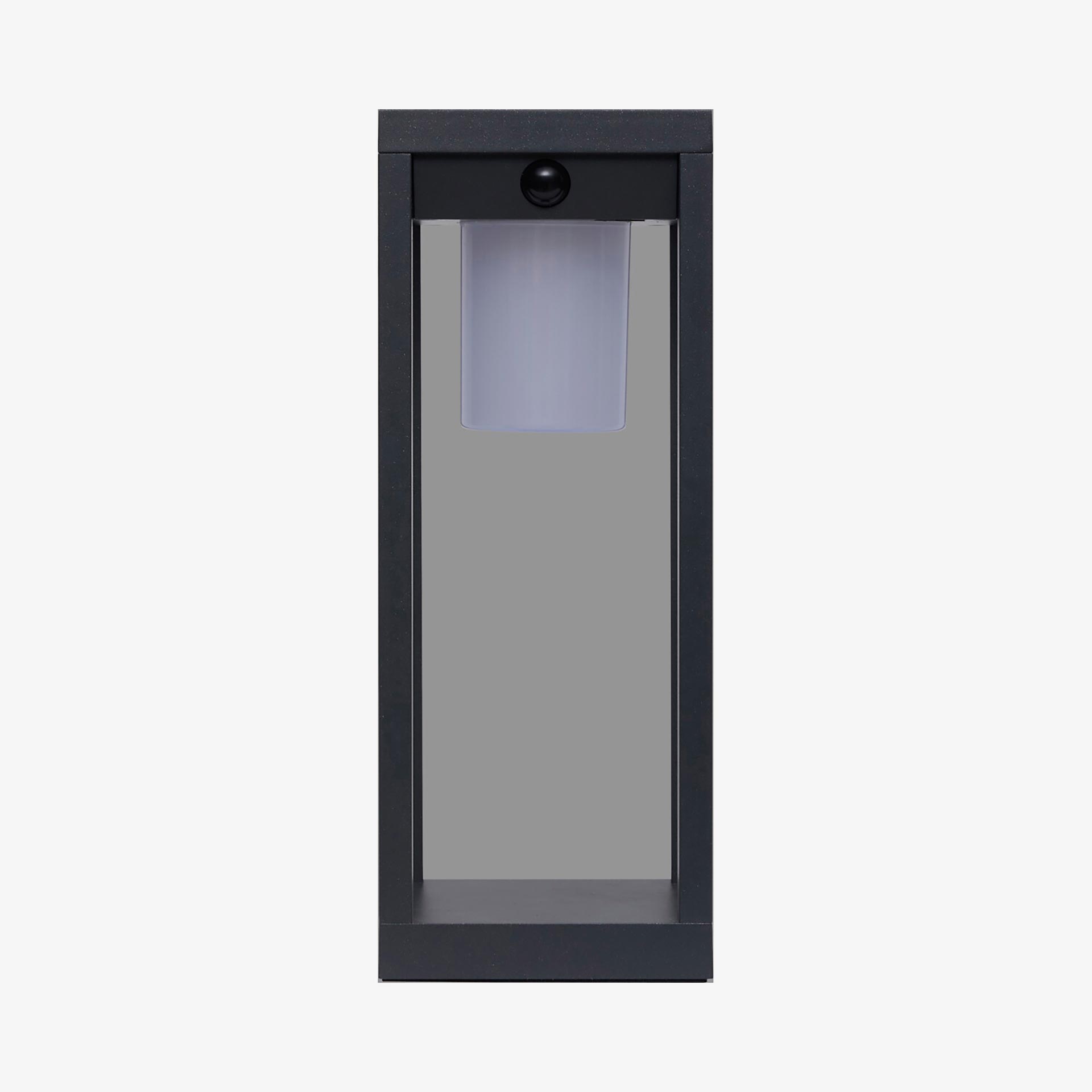 Farol solar para jard&iacute;n de aluminio grafito Pirox 40cm