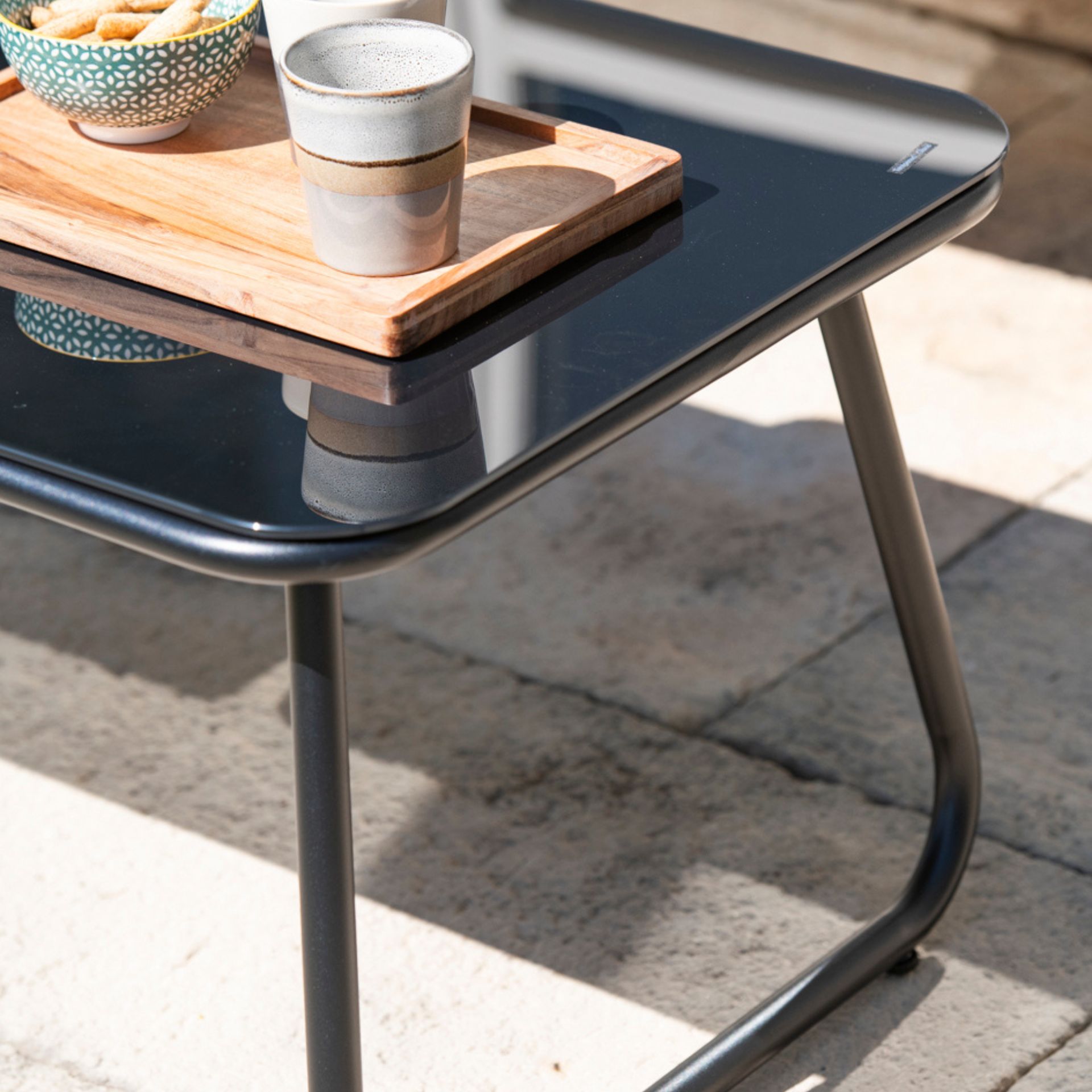 Set de jardín de 4 piezas de metal Boracay