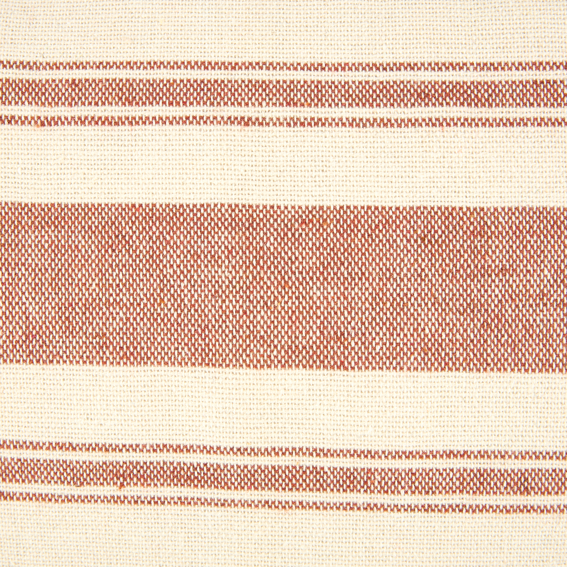 Funda de coj&iacute;n de algod&oacute;n rayas cobre Niza 30x45cm