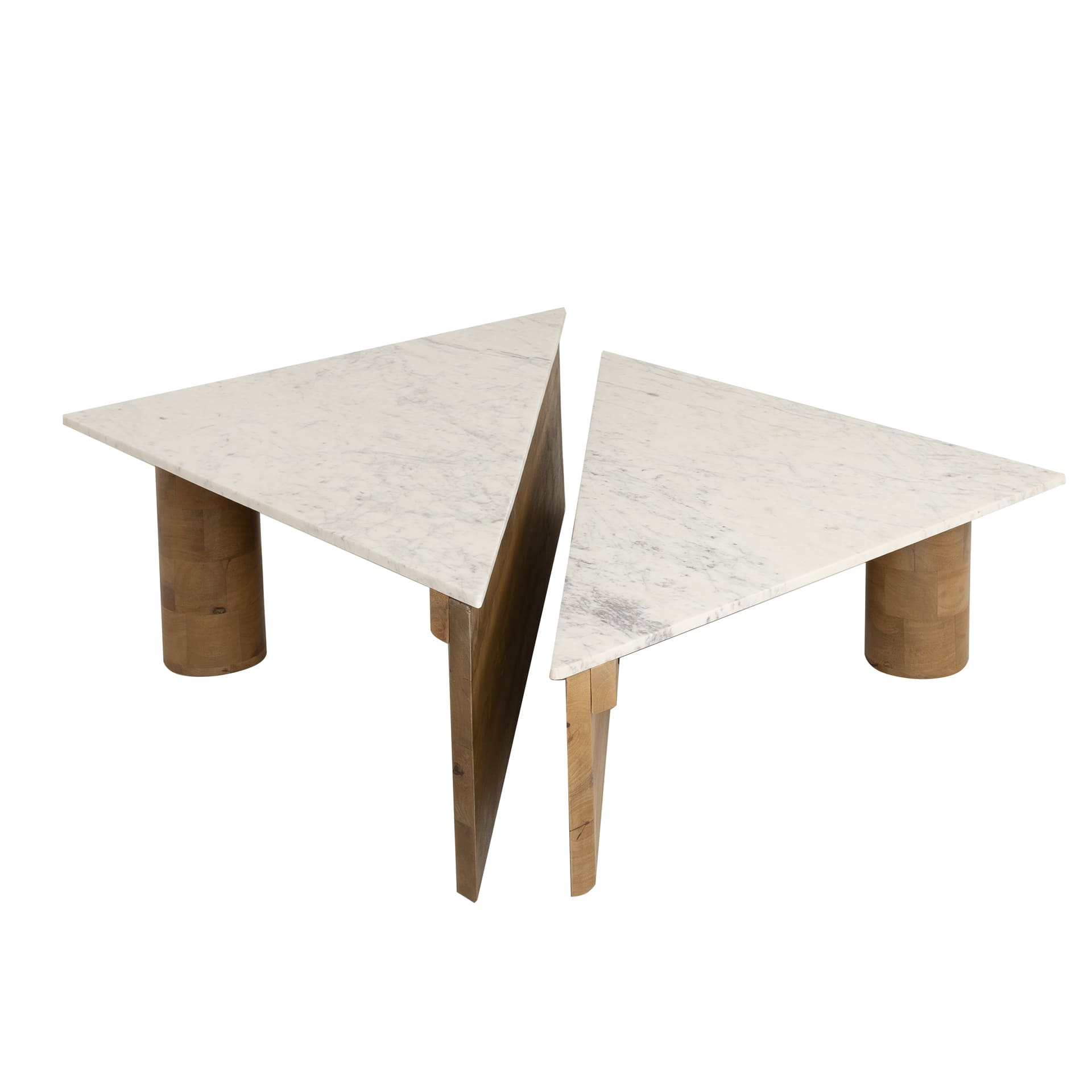 Conjunto de 2 mesas de centro mármol Mica Clau&Chloe