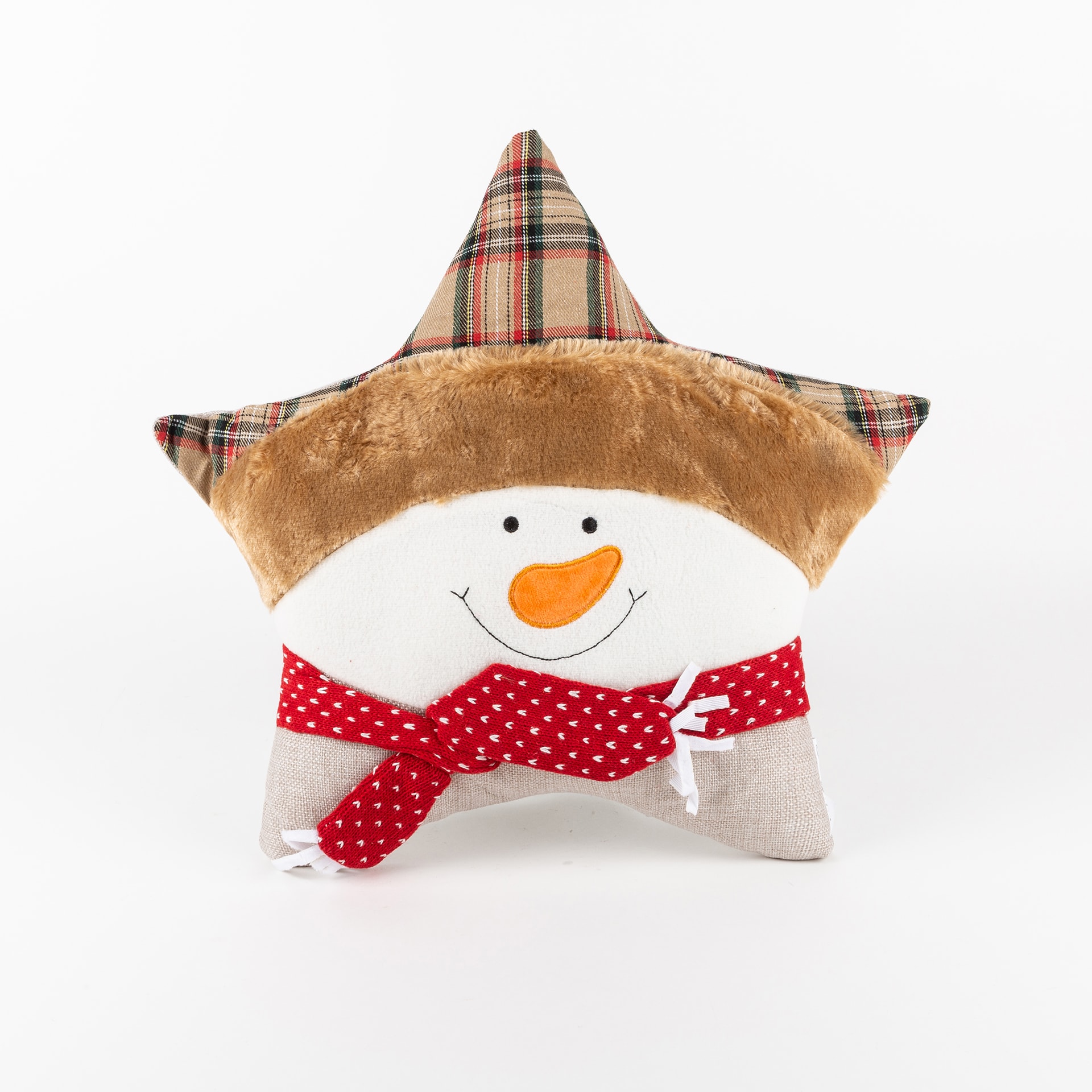 Cojín en forma de estrella Navidad 40cm en varios modelos