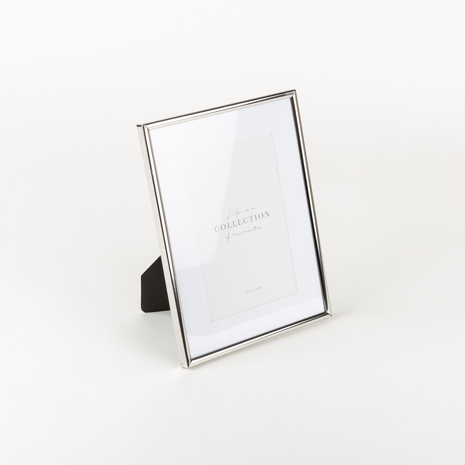 Marco de fotos de metal plateado Kilim 10x15cm