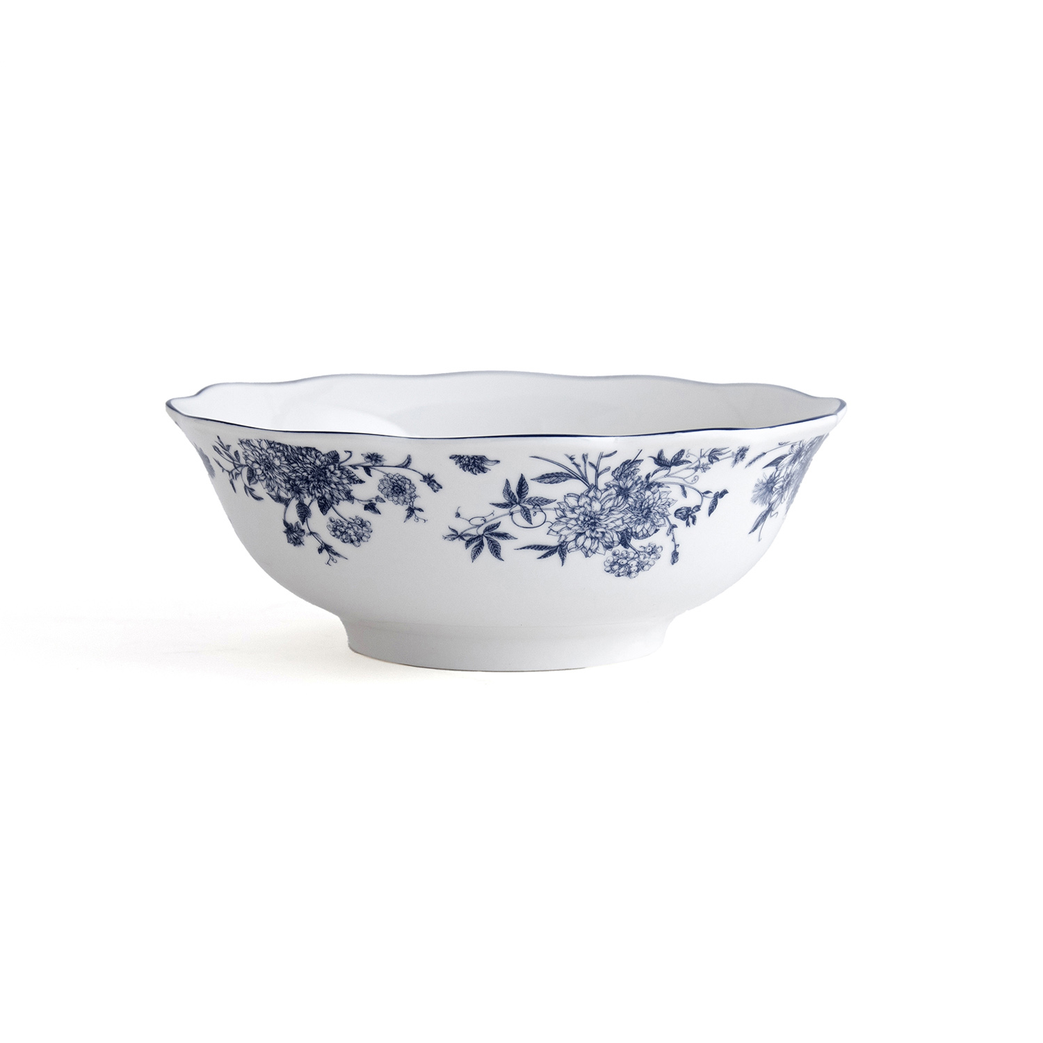 Ensaladera azul de porcelana Charlotte &Oslash;23x9cm