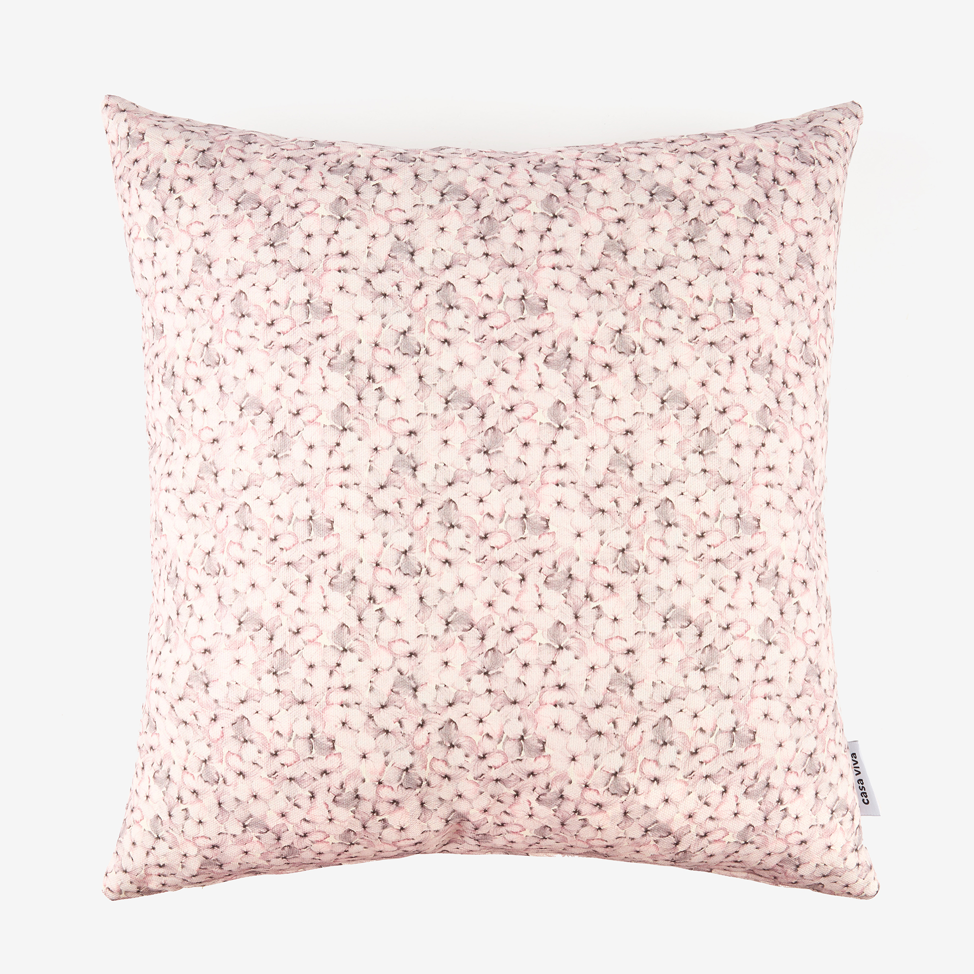Funda de coj&iacute;n de algod&oacute;n rosa Alhel&iacute; 45x45cm