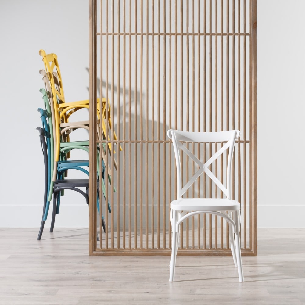 Set de 4 sillas de comedor gris oscuro Cassie 48x43x91cm