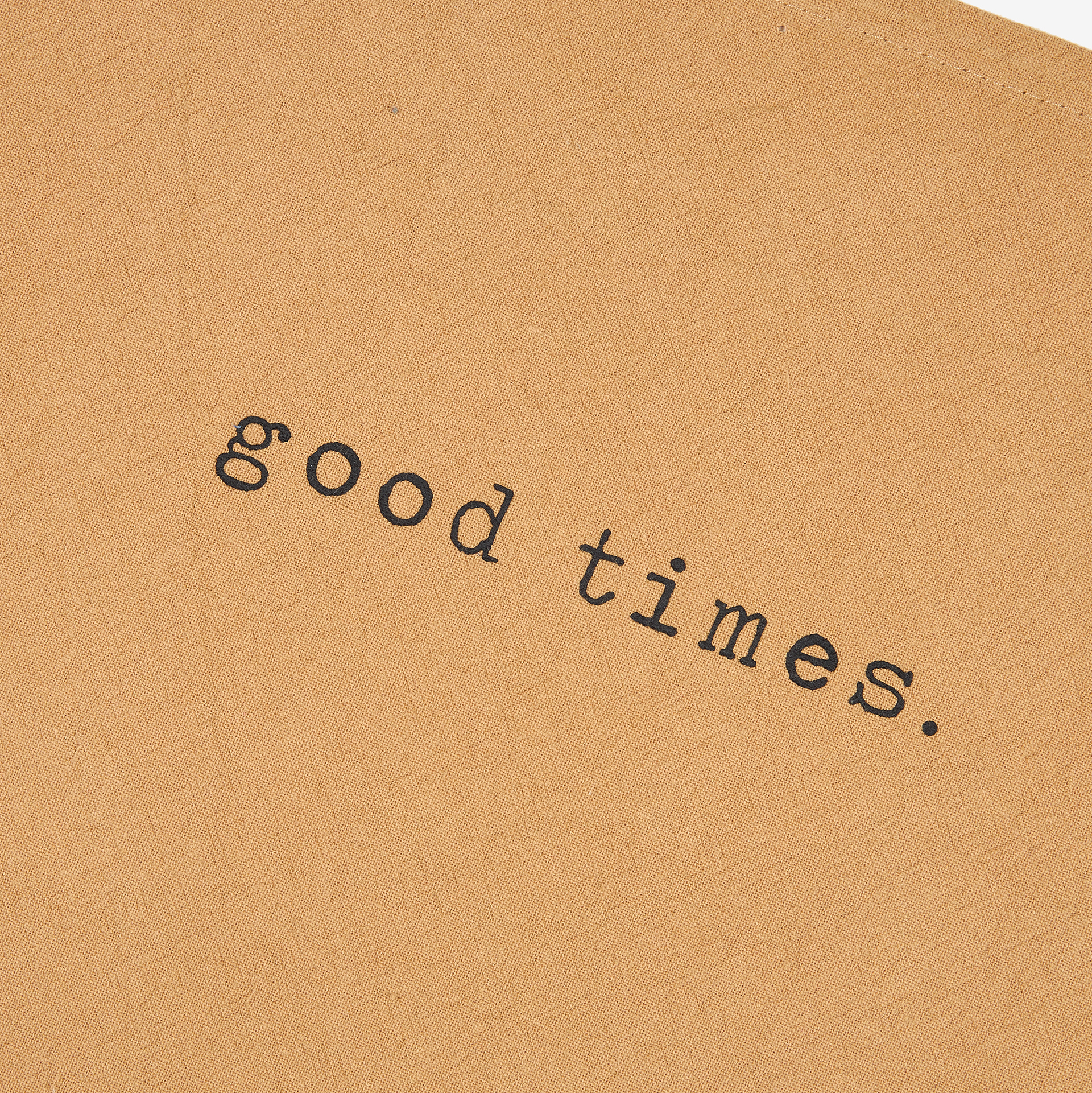 Delantal de cocina de algodón mostaza 80x70cm