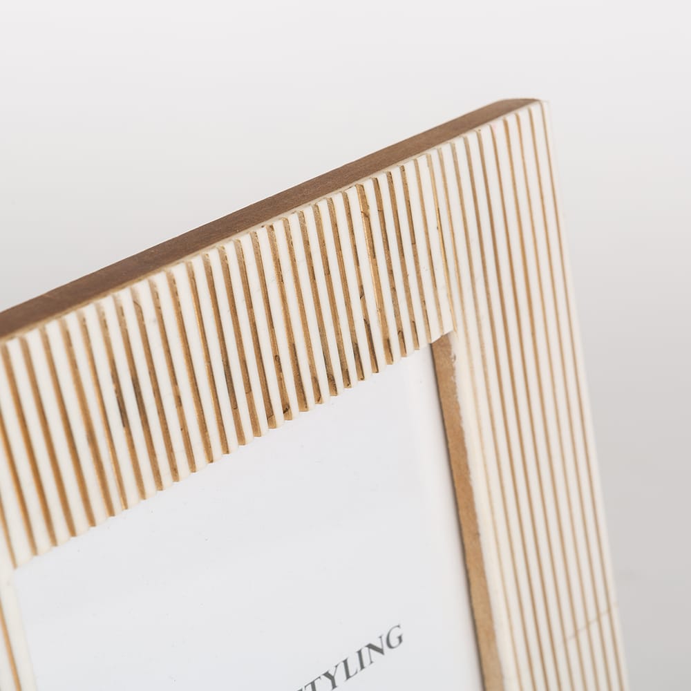 Marco de fotos de madera 2 colores 24x19cm