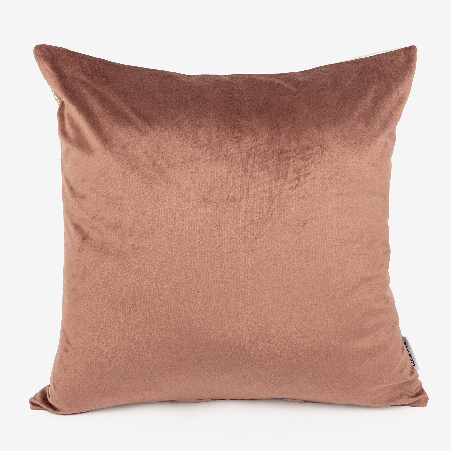 Funda de coj&iacute;n velvet rosa 45x45cm