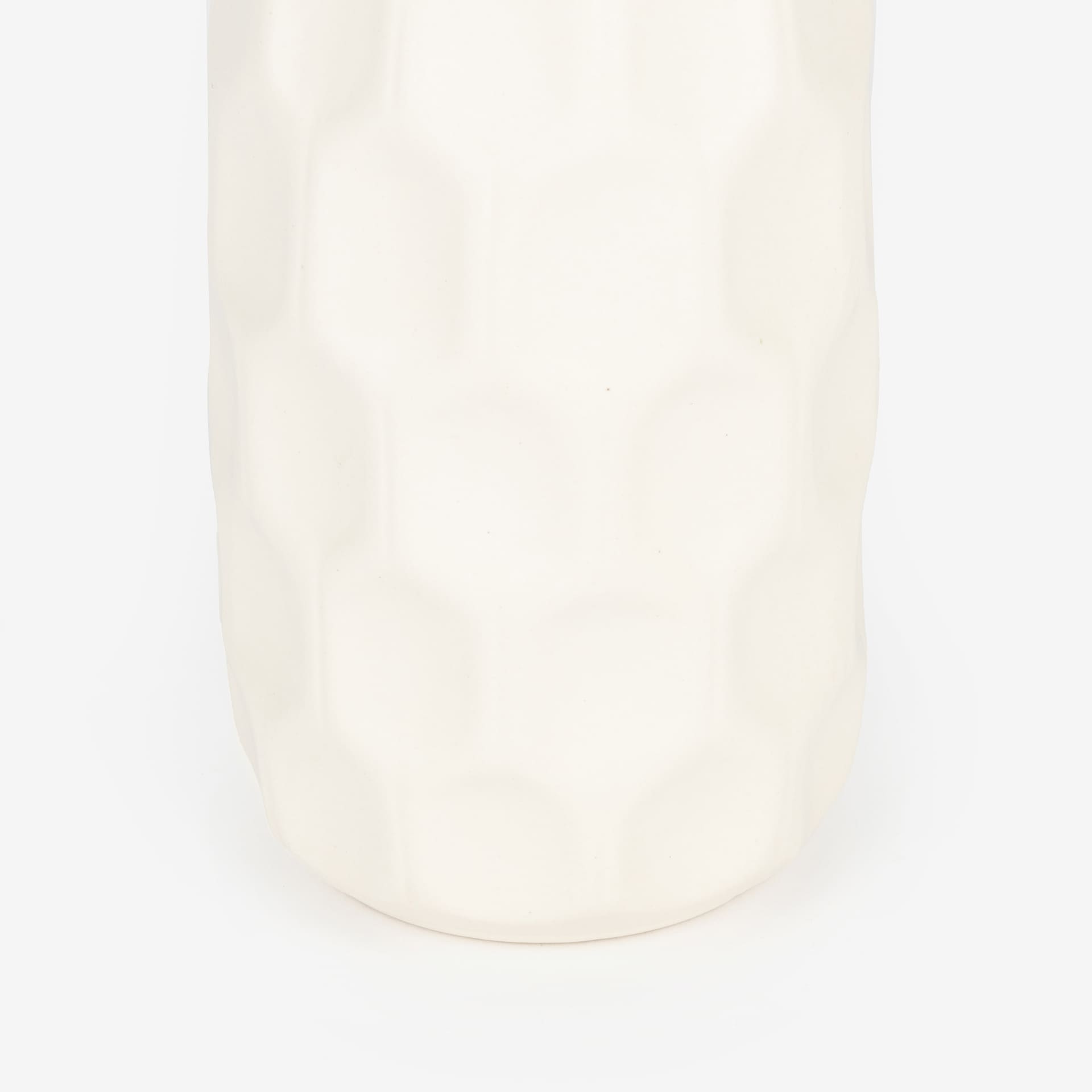 Jarrón de gres blanco Simón Ø9x19cm