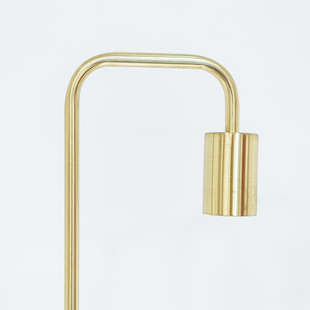 Lámpara de pie de metal dorada Kobe Ø20x150cm