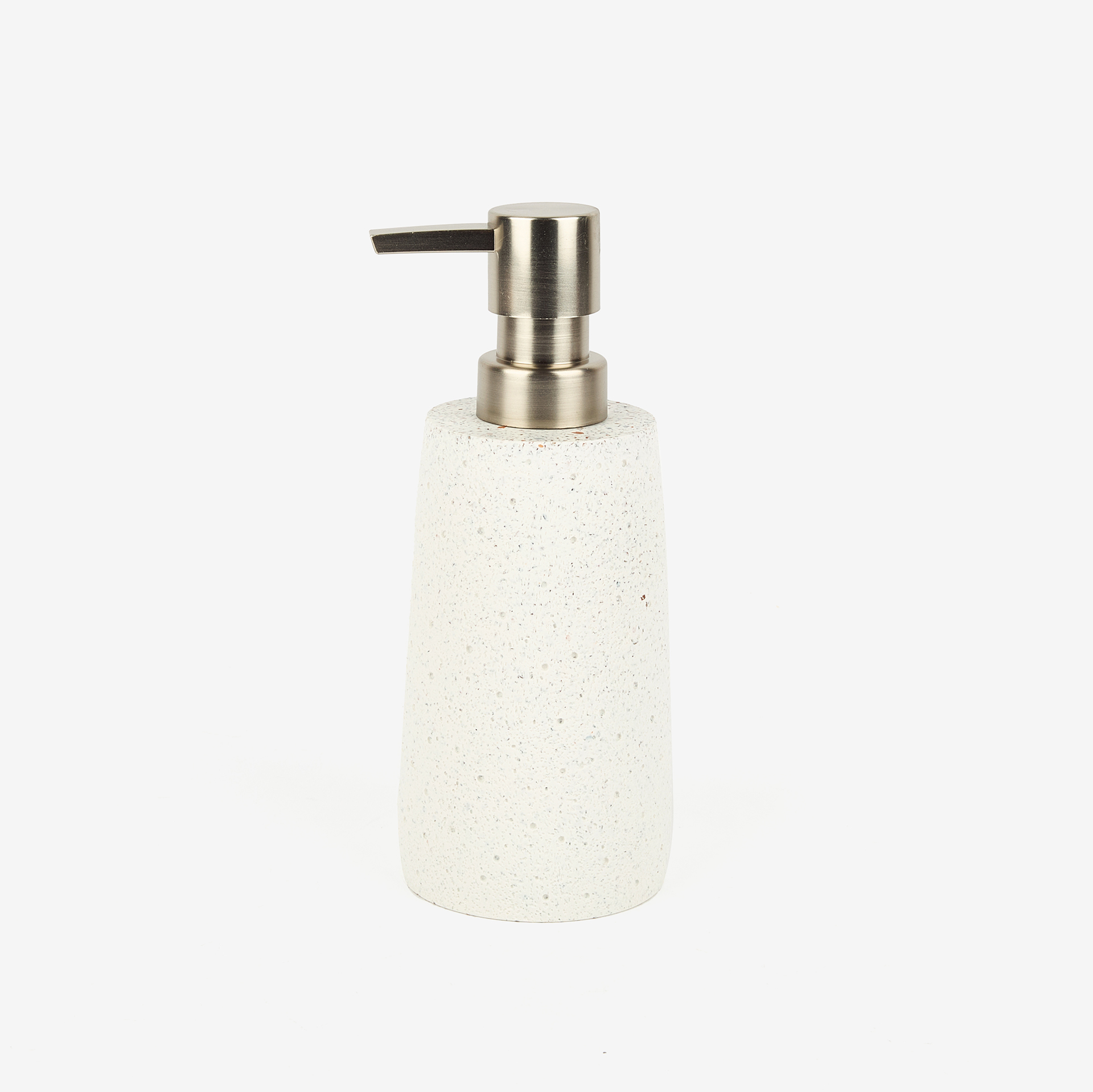 Dispensador de jabón de baño de poliresina granito Ø6x17cm