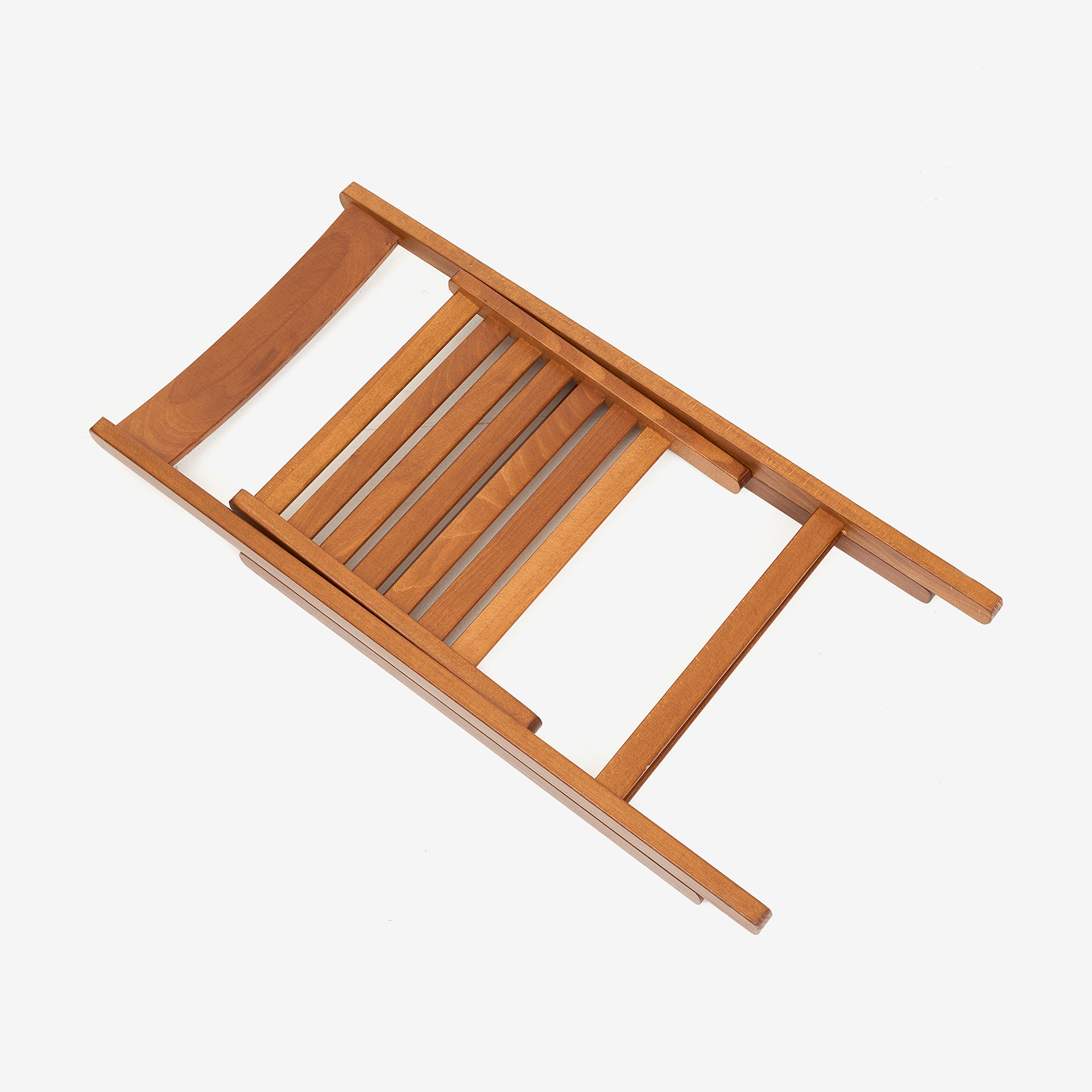 Silla plegable de madera de haya oscura Gema 43x48x79cm