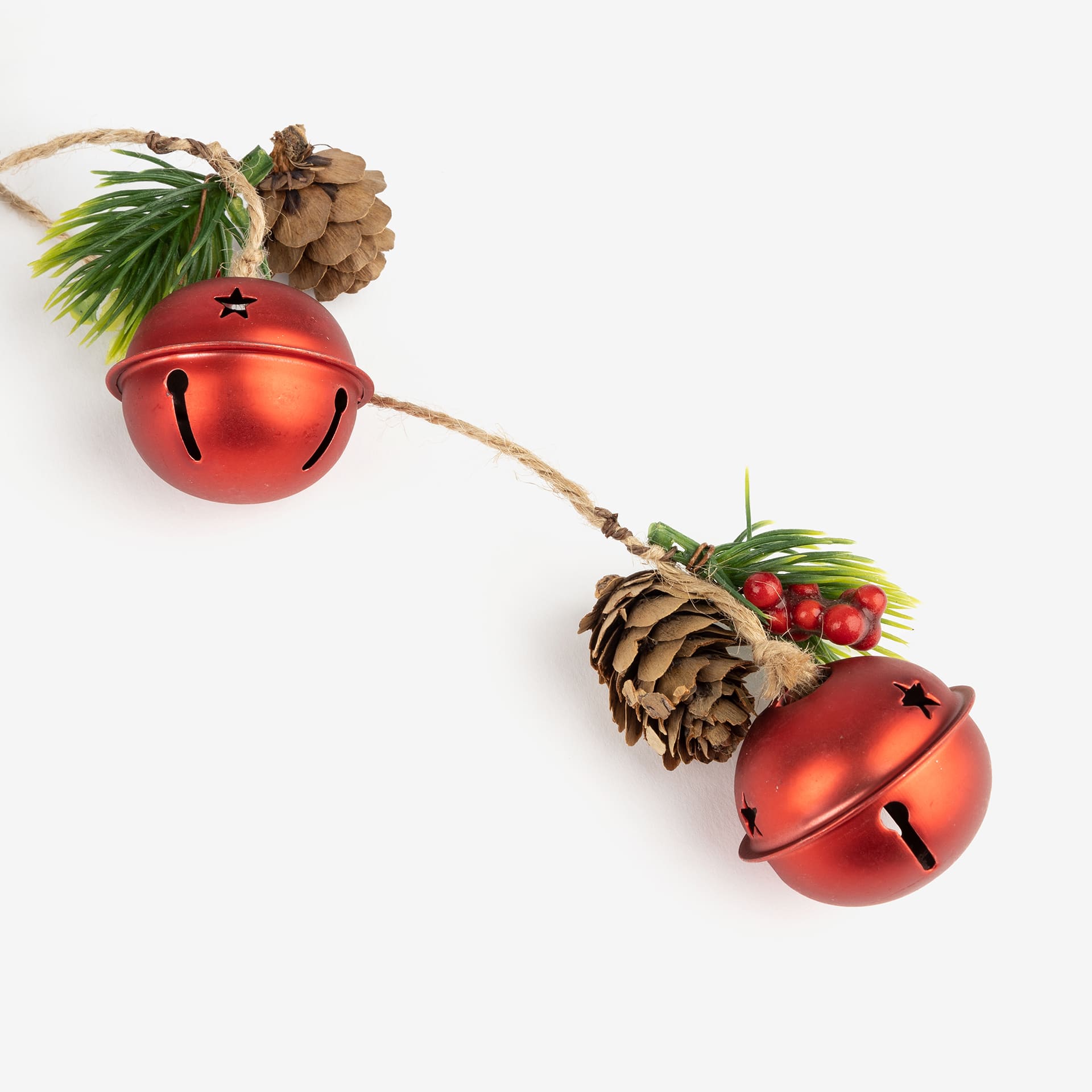 Guirnalda cascabeles rojos 50cm