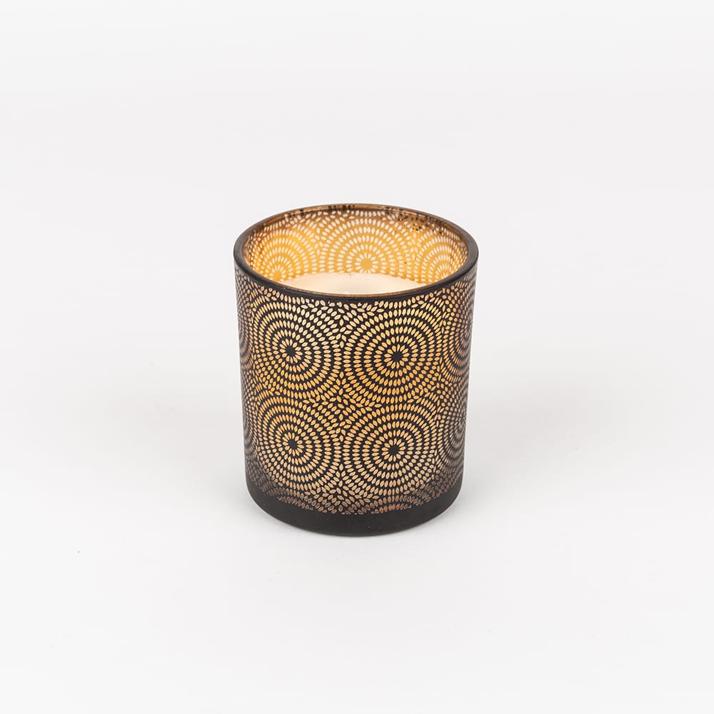 Vela con vaso de cristal 8cm