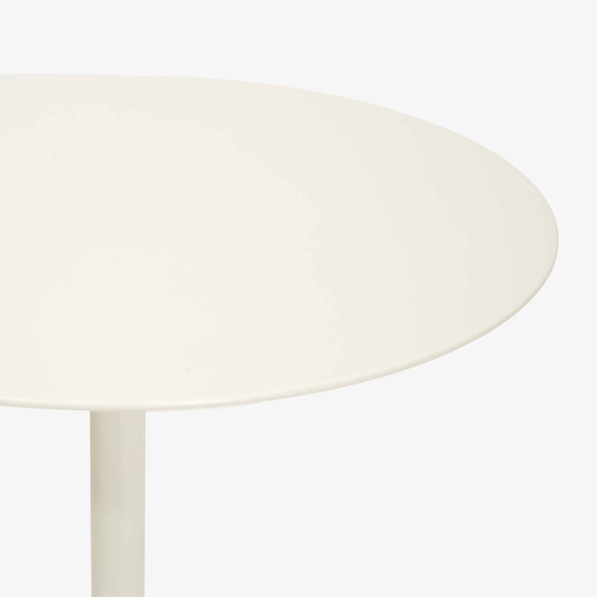 Mesa auxiliar de metal blanca Malak &Oslash;35x53cm