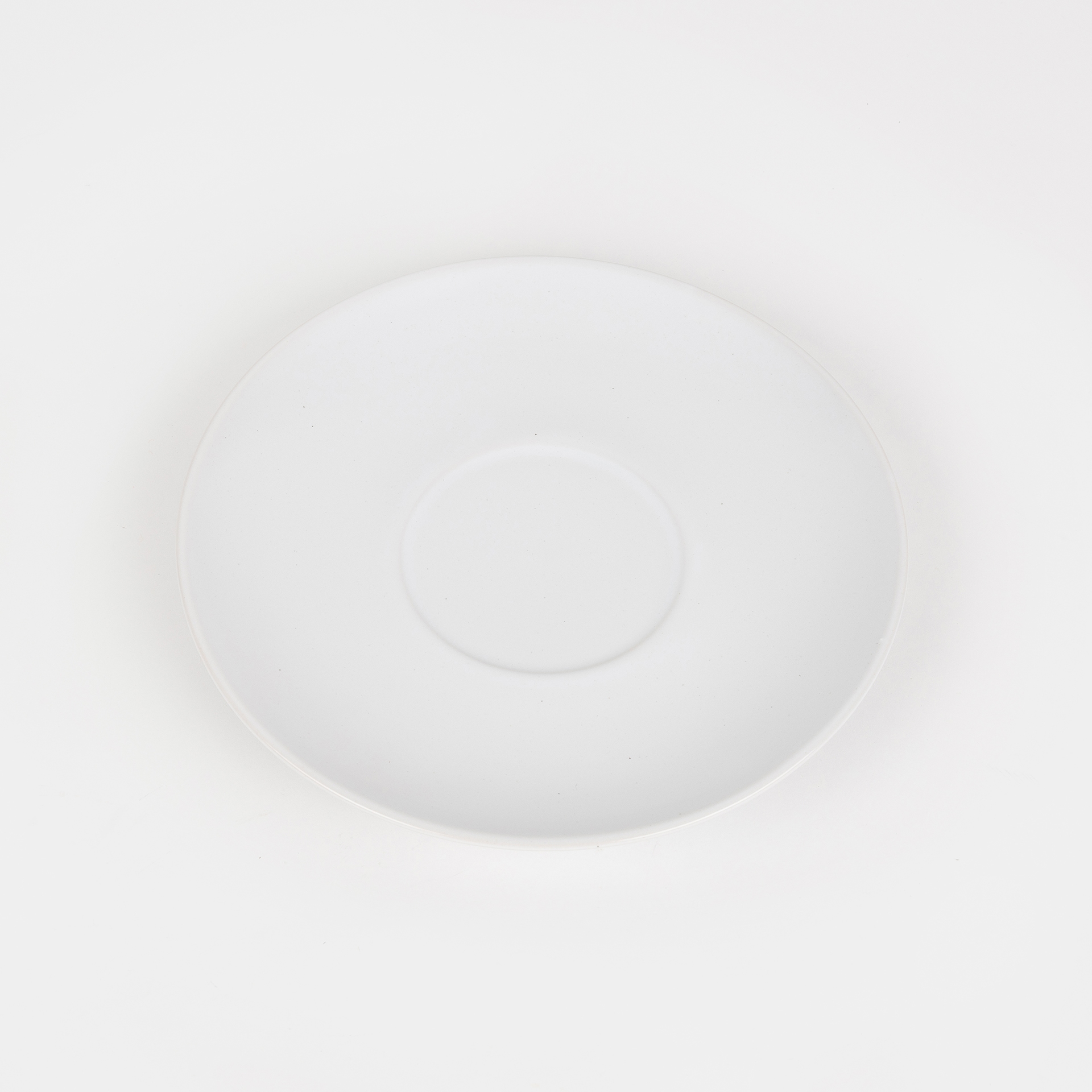 Taza con plato de cerámica blanca 45cl