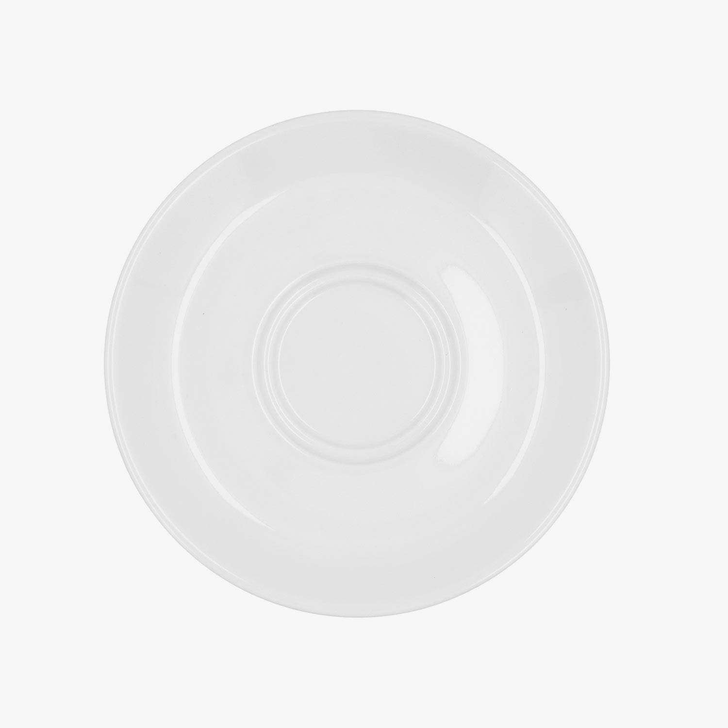 Plato para taza de t&eacute; blanco de porcelana Cantina &Oslash;15cm