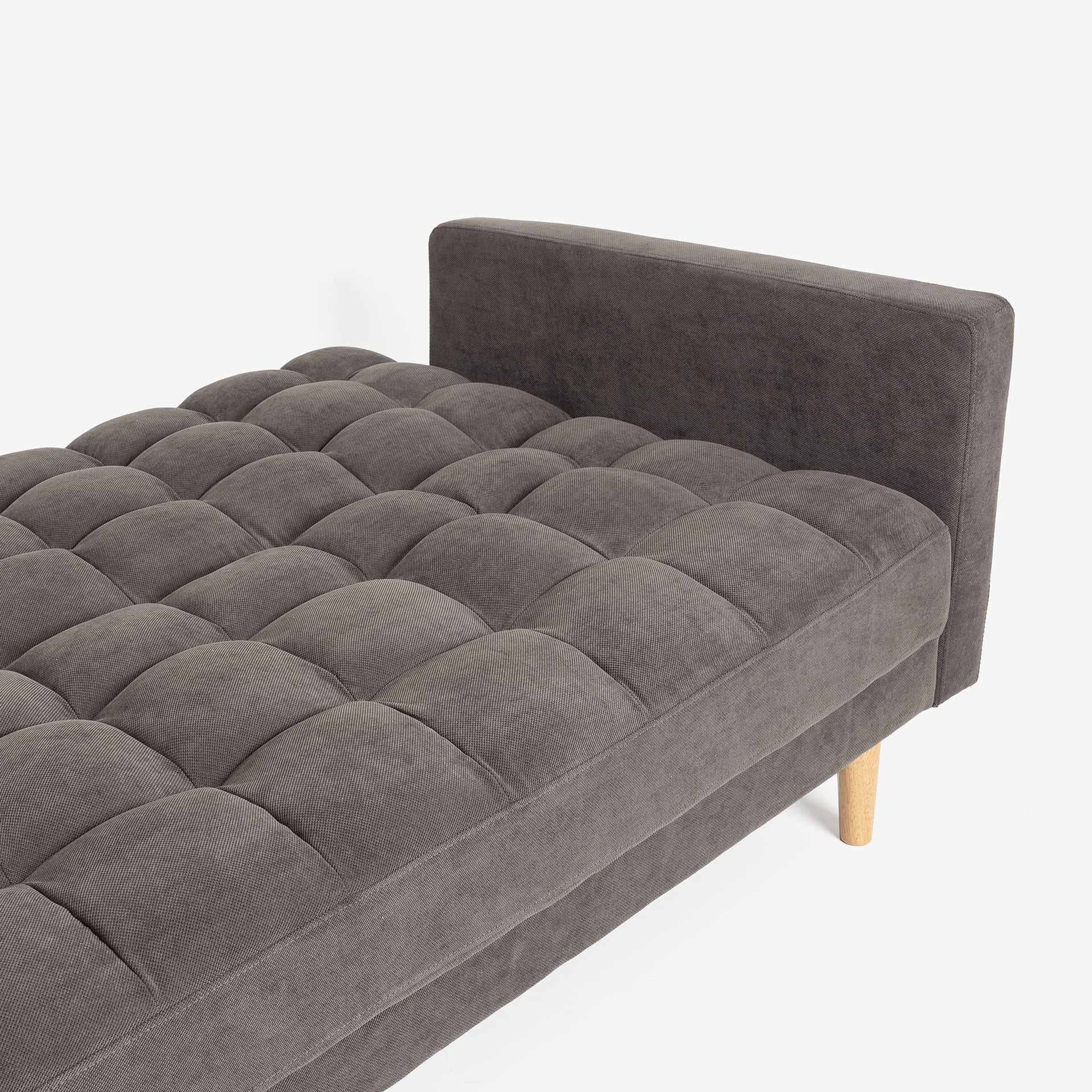 Sofá cama de 3 plazas gris Palermo 220x92x91cm