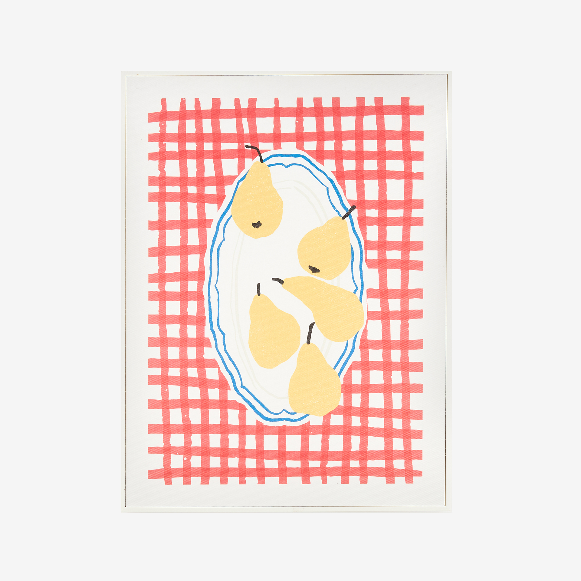 Cuadro con marco y cristal Pears 30x40cm