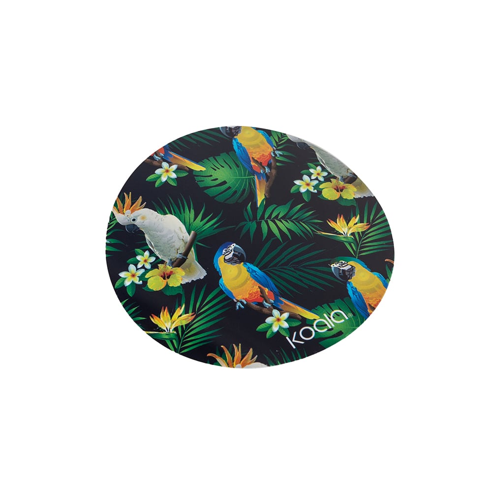 Set de 4 posavasos Loros &Oslash;7cm