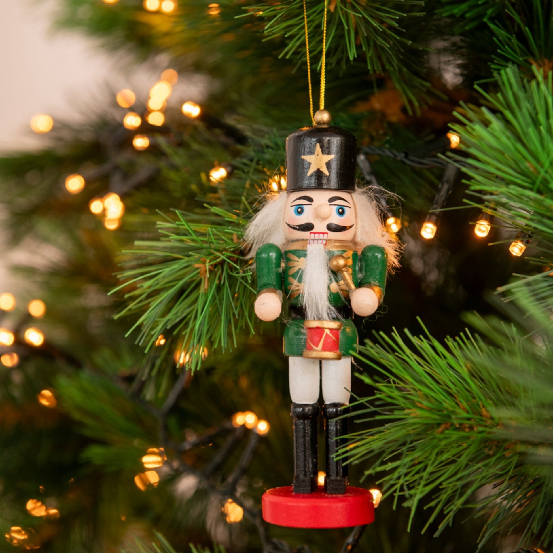 Set de 3 adornos colgantes Cascanueces 12cm