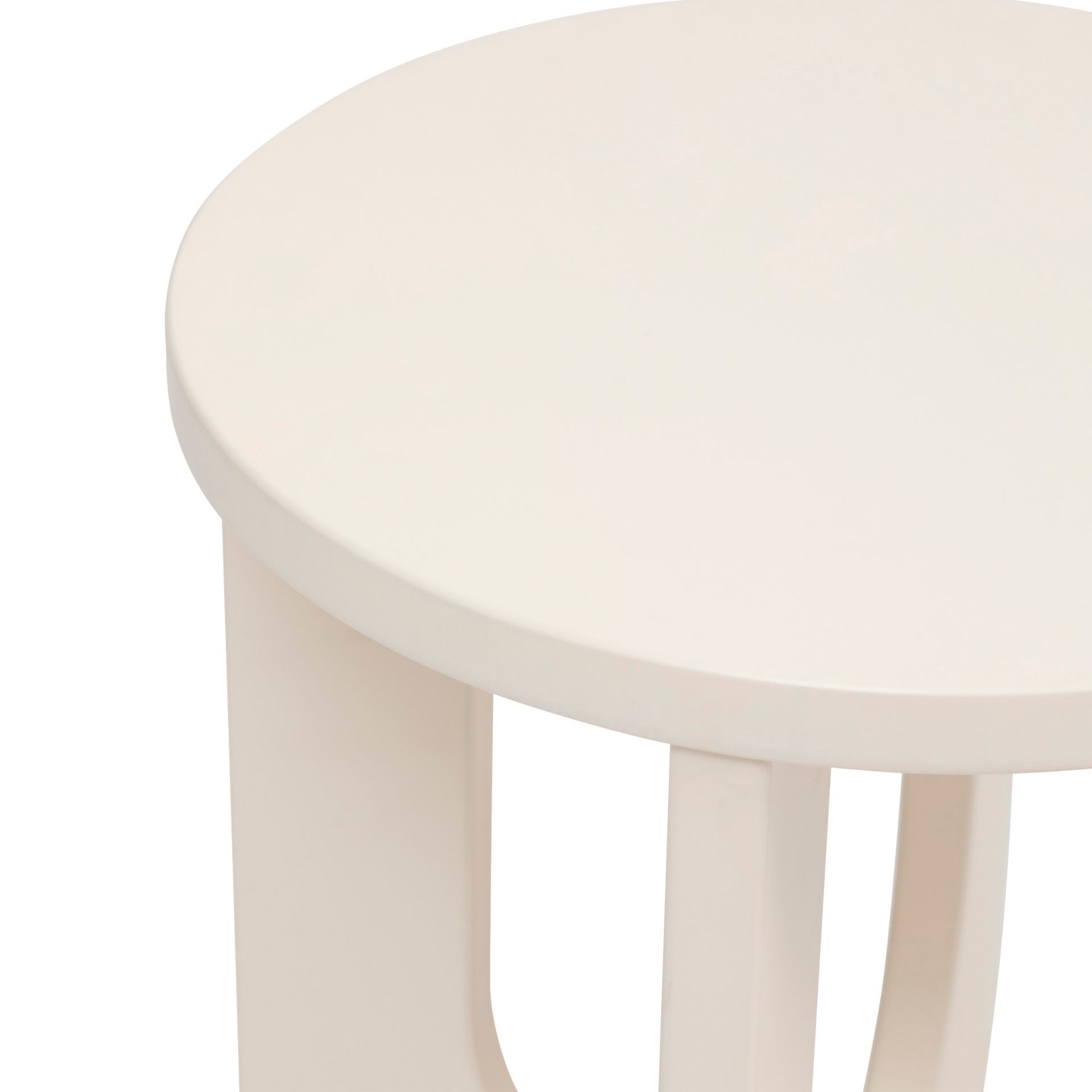 Mesa auxiliar de madera DM blanca Camelia &Oslash;40x51cm