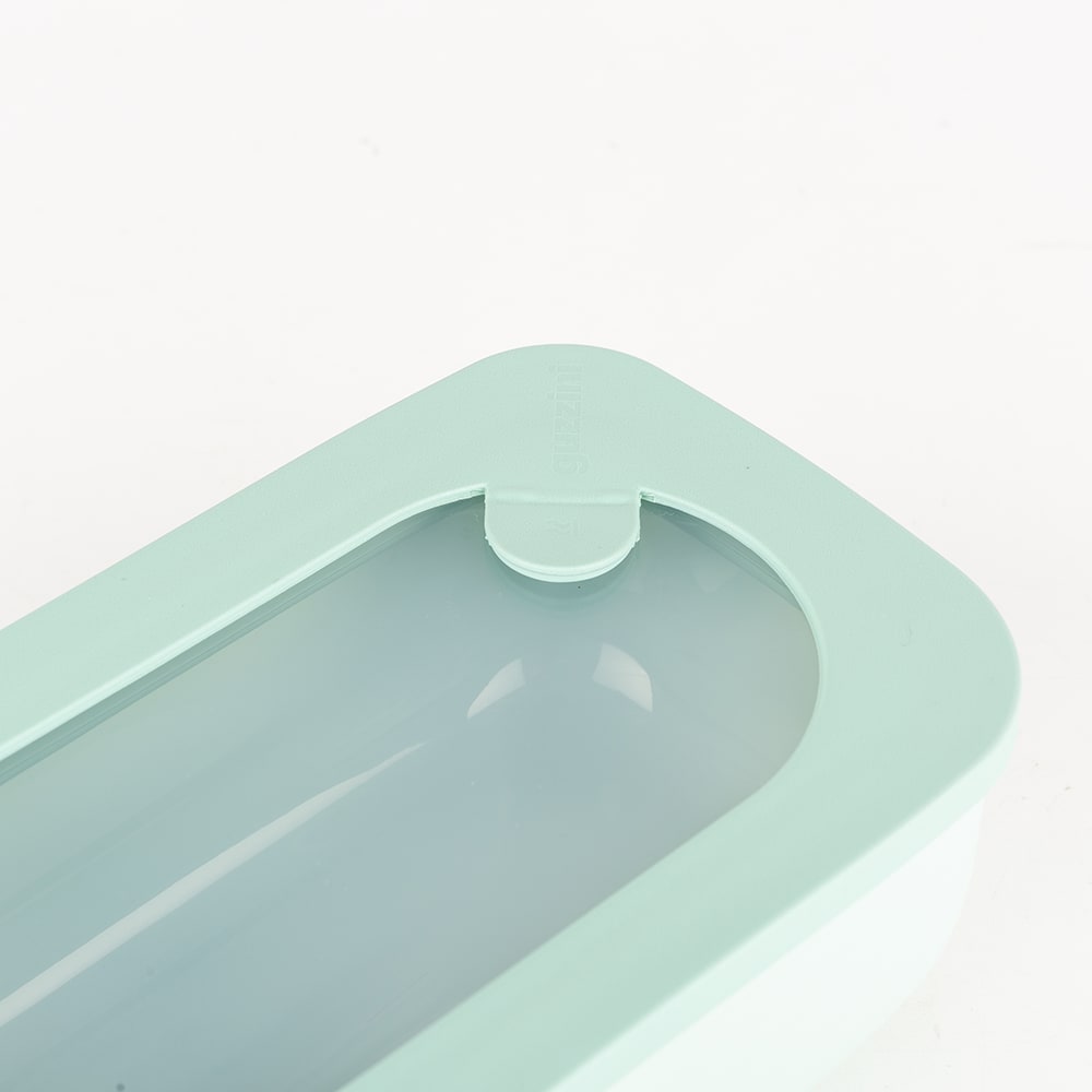 Táper hermético pequeño con tapa traslúcida color verde - Guzzini
