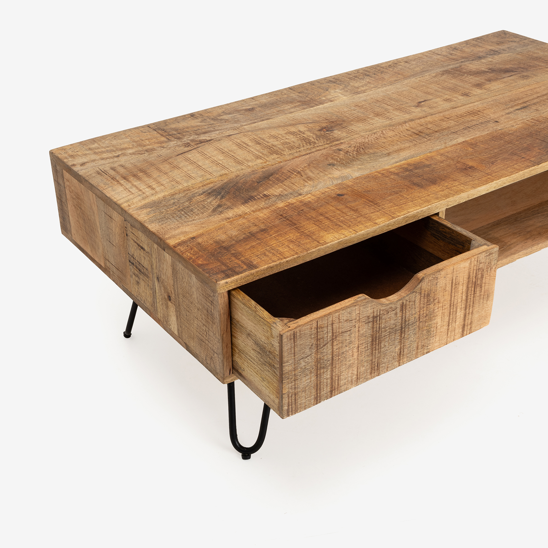 Mesa de centro de madera de mango Chloe 120x60x41cm Clau&Chloe