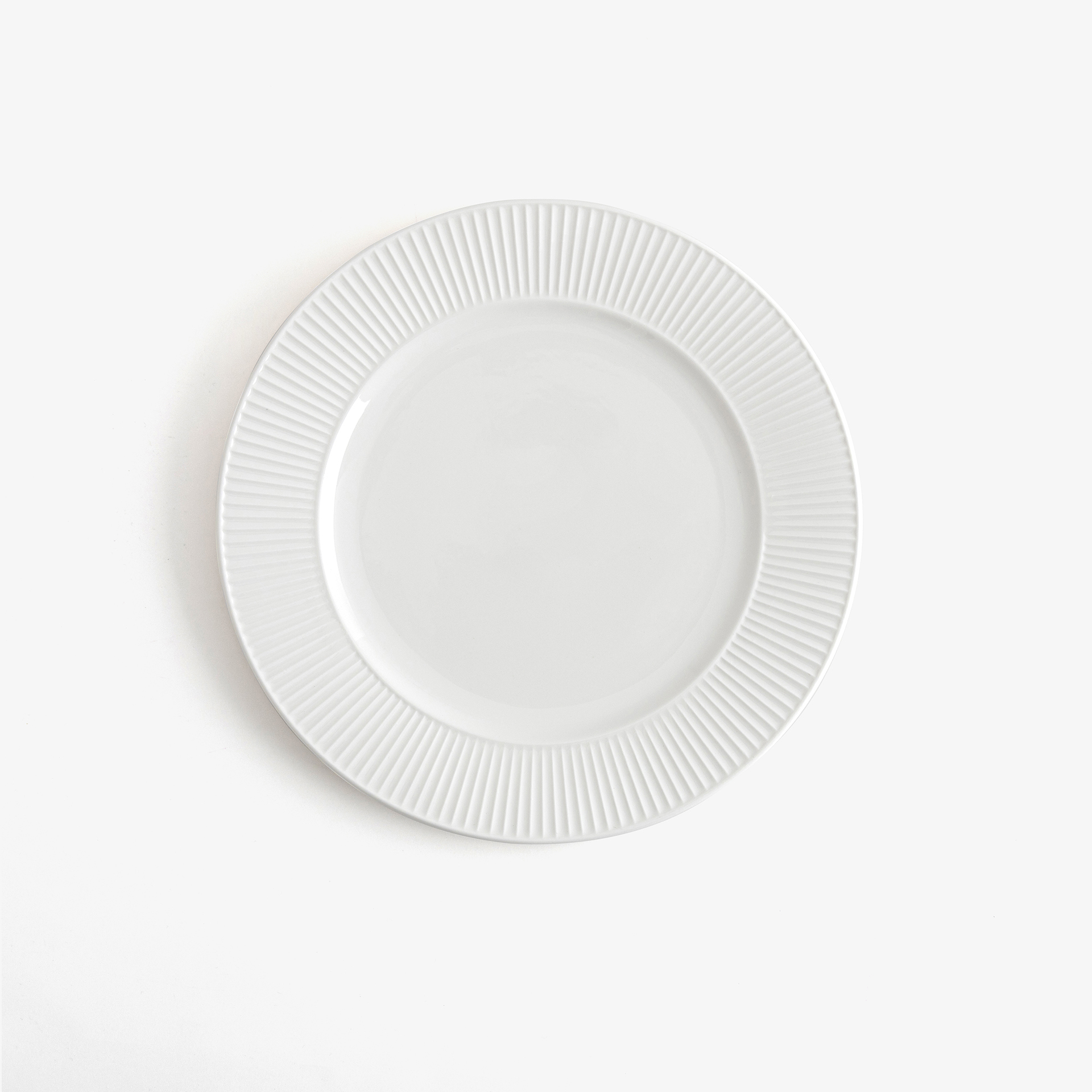 Plato llano de porcelana new bone china blanco Lara &Oslash;27cm