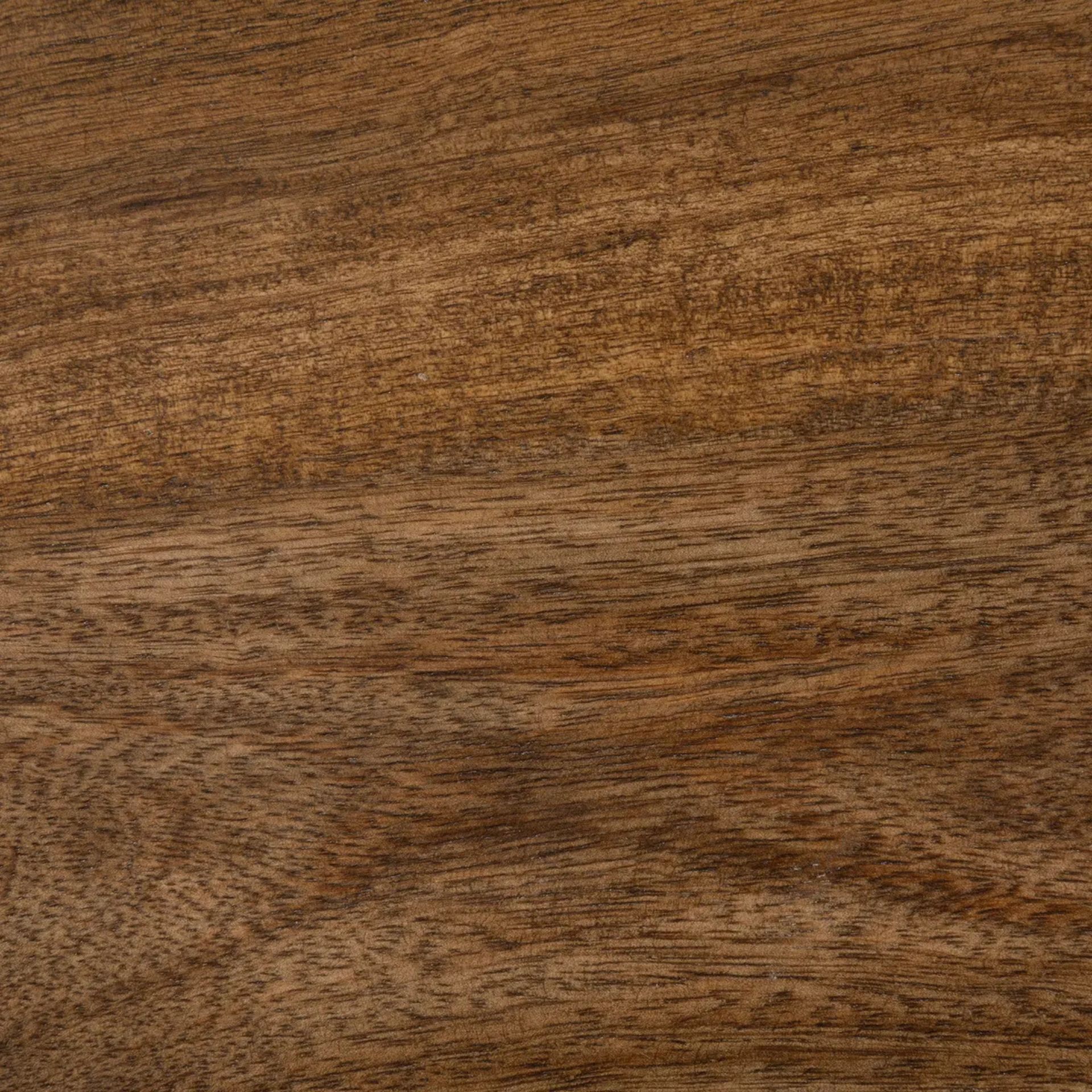 Mesa auxiliar de madera de mango y mármol Uria Ø36x70cm