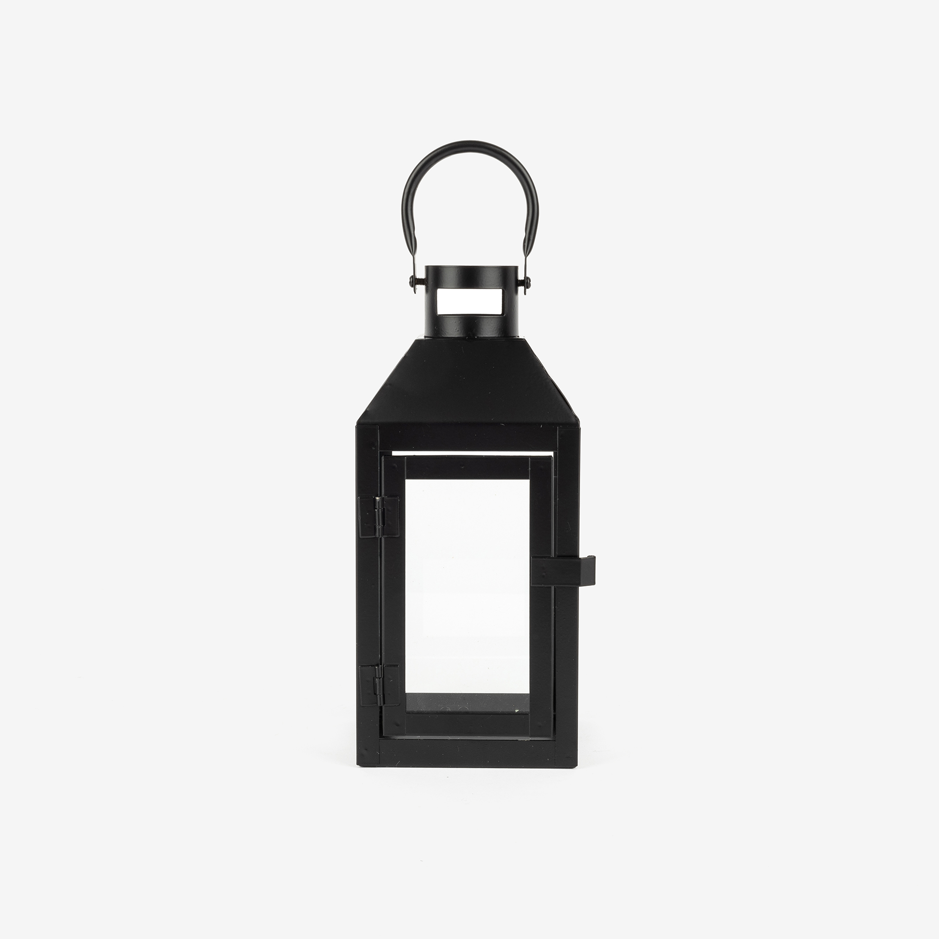 Farol de metal negro Fenjer Ø10x23cm